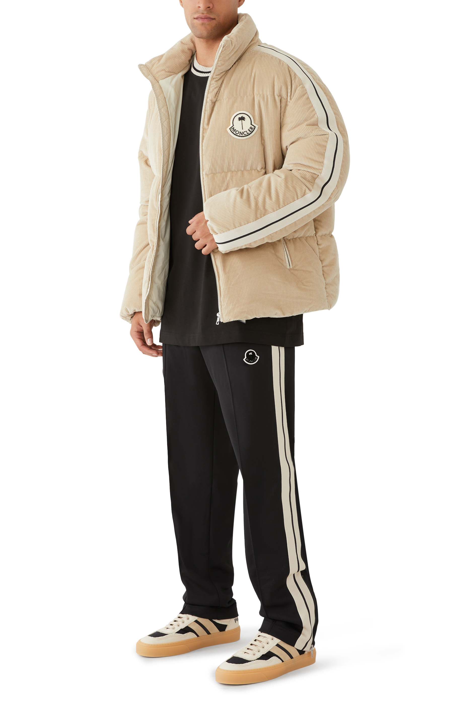 Moncler x Monaco2 Canvas & Suede Sneakers