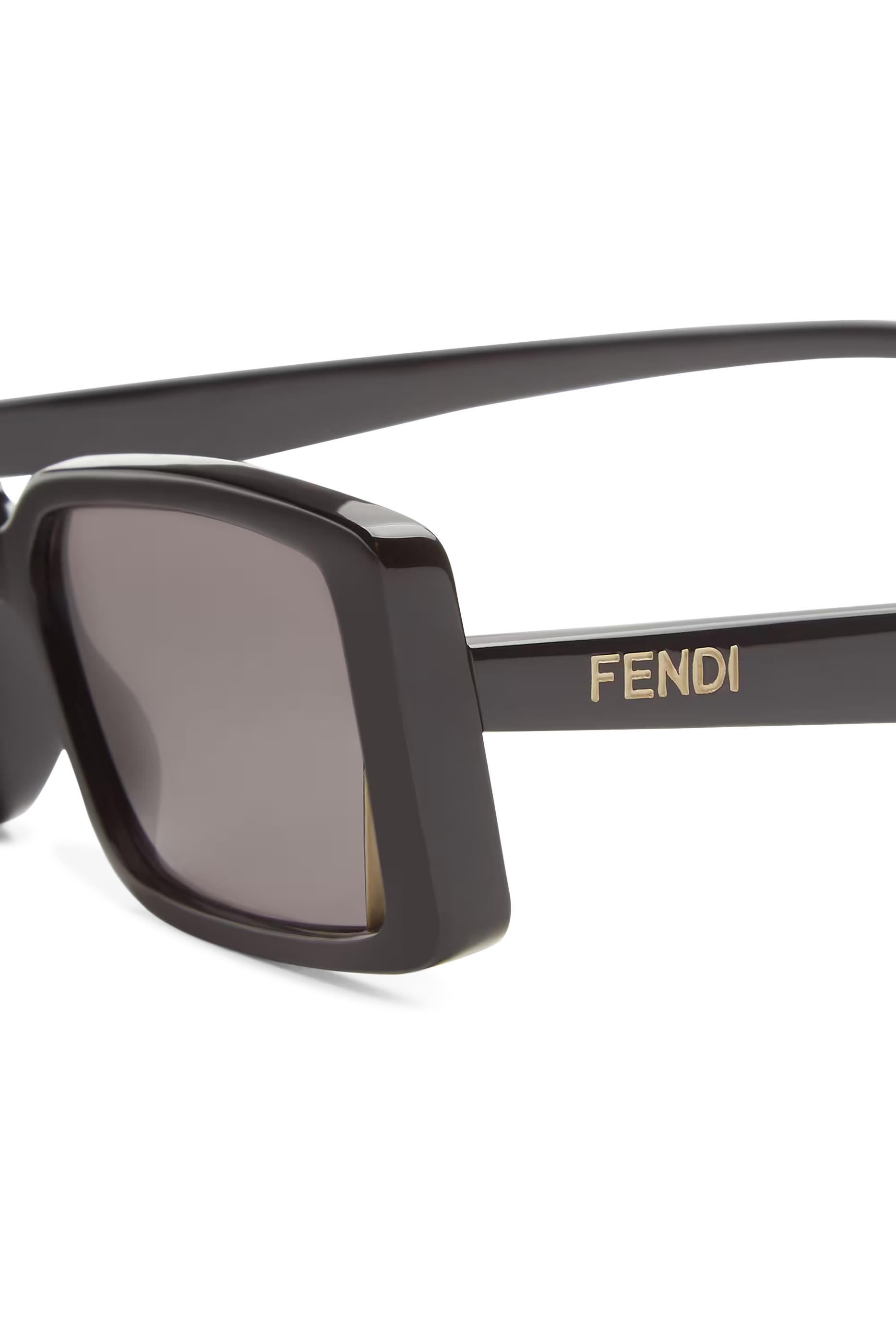 Fendi Way Black Rectangular Sunglasses