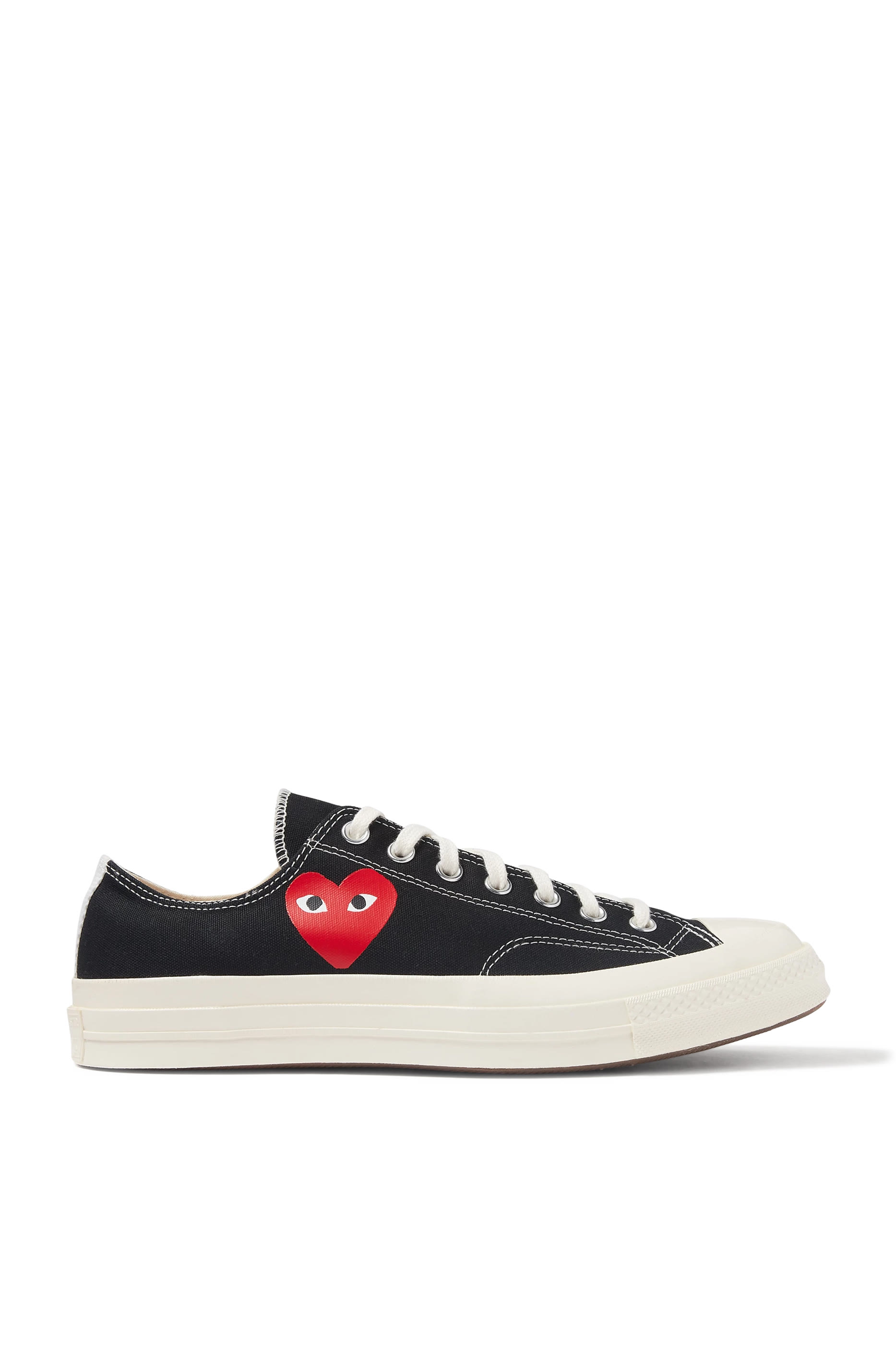 Converse Small Red Heart Low Top Sneakers
