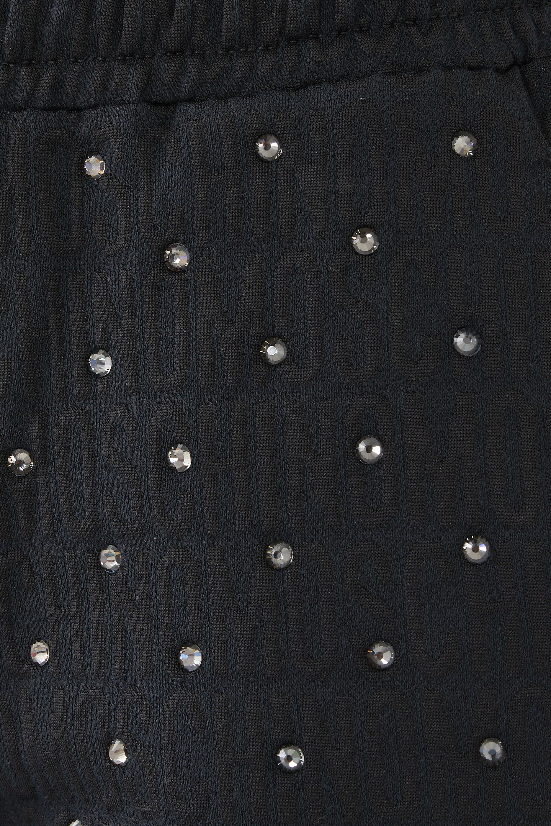 All Over Jersey and Strass Sweatshorts