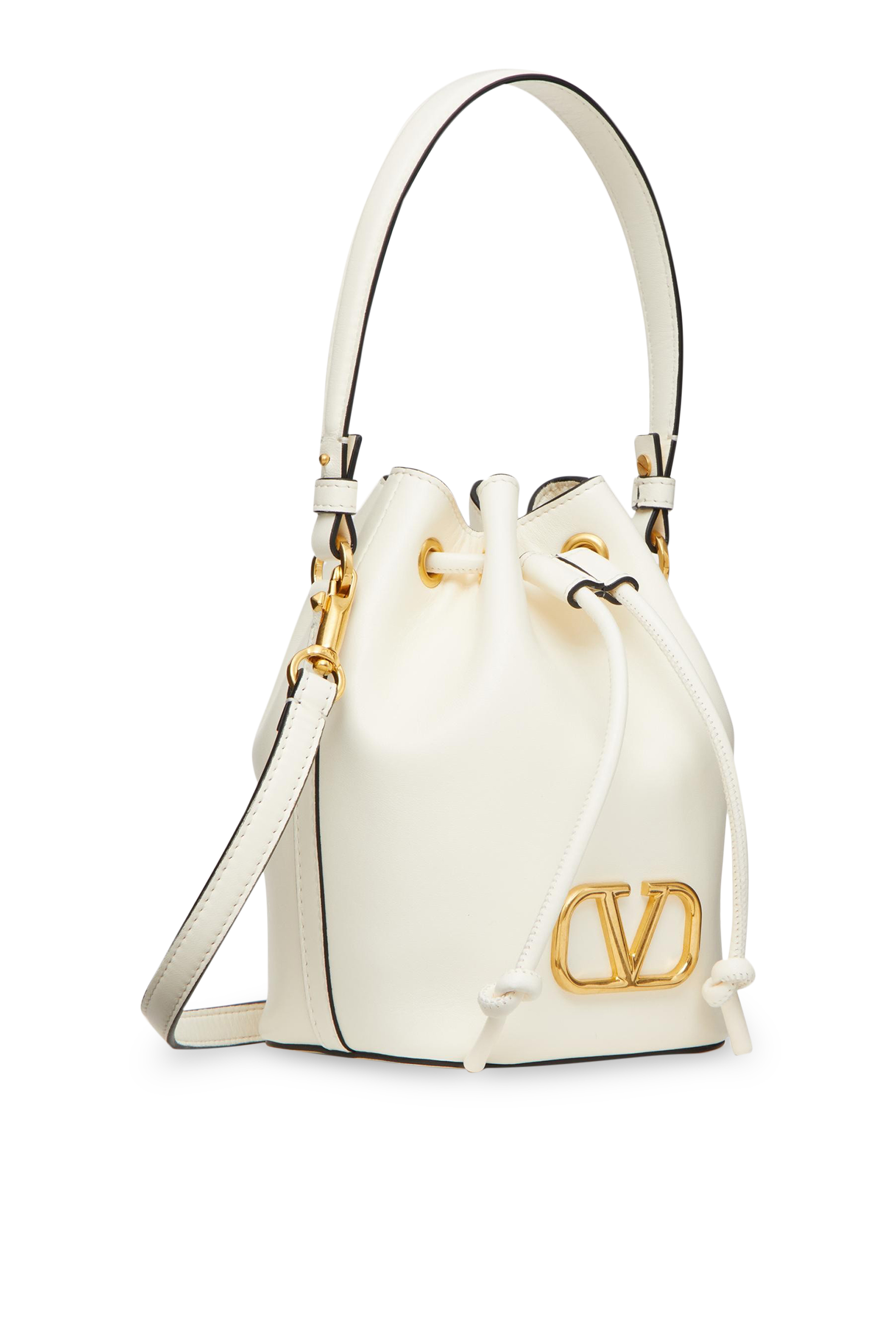 VLogo Mini Canvas Bucket Bag