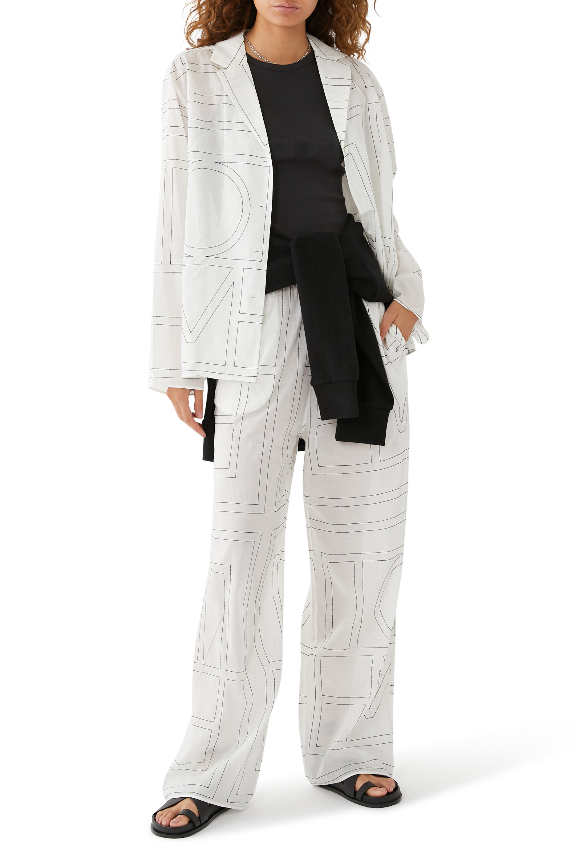 Monogram Cotton PJ Bottom