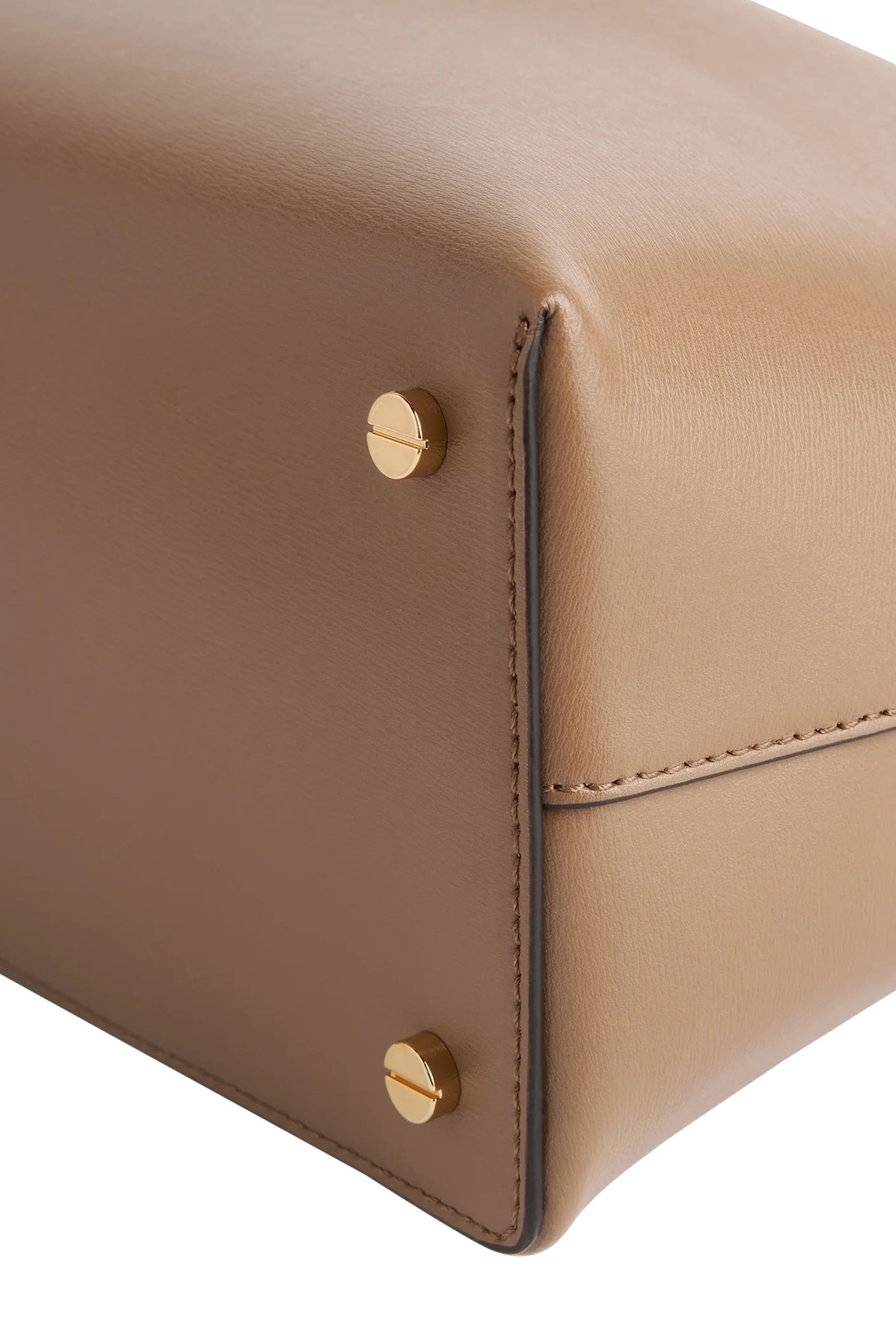 T-Lock Leather Top Handle Bag