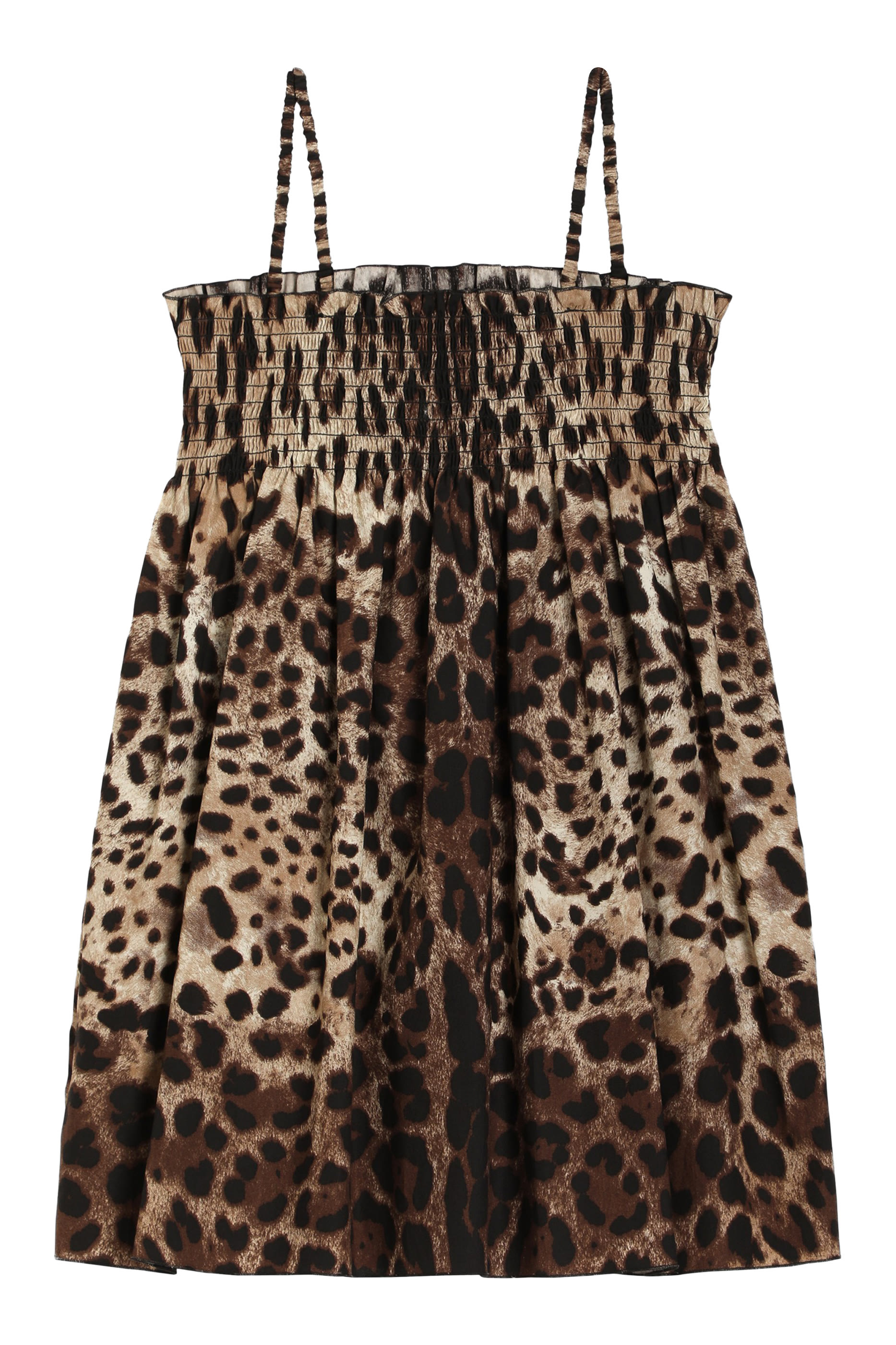 Kids Leopard-Print Poplin Dress