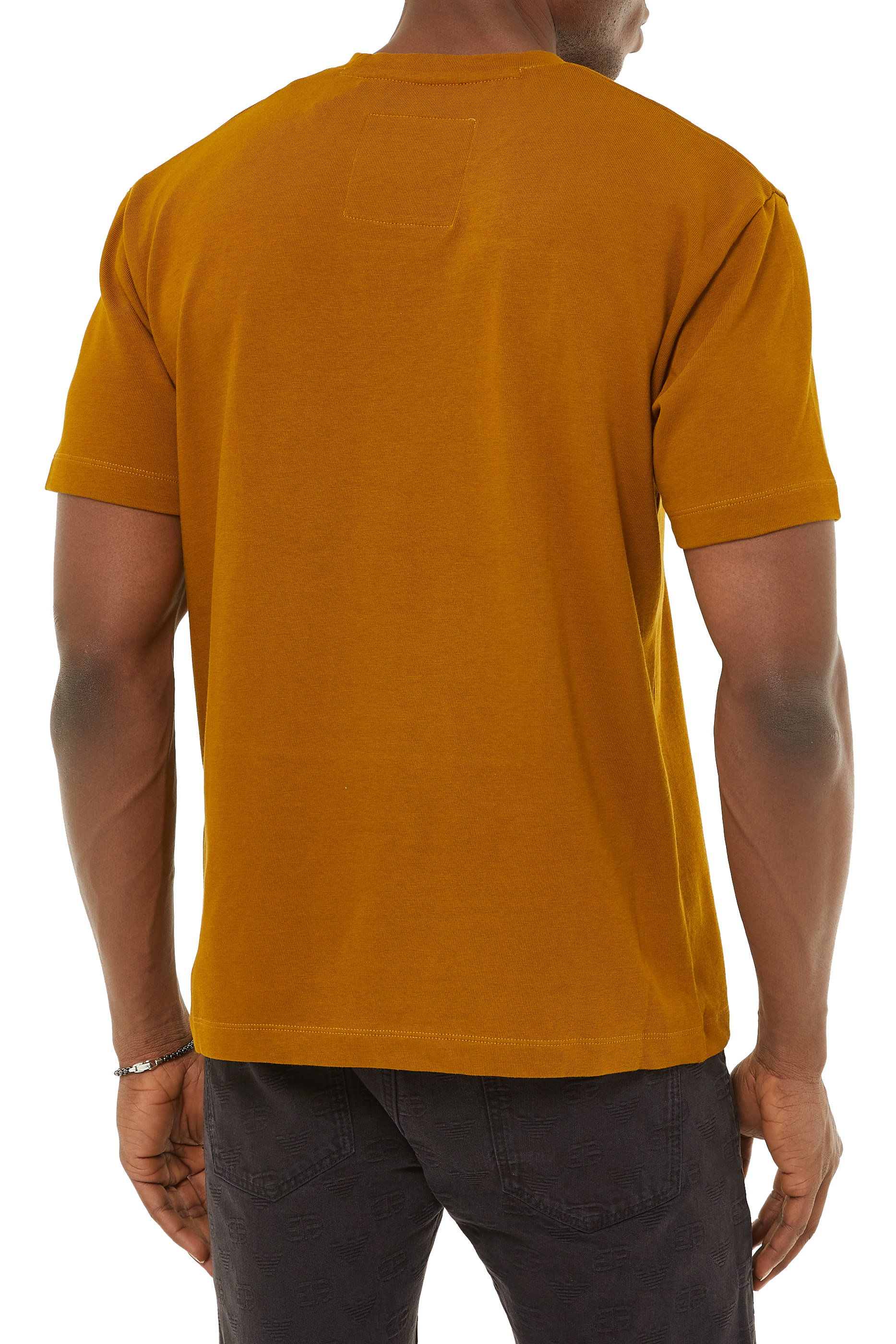 Emporio Armani Crew-neck T-Shirt in Ochre