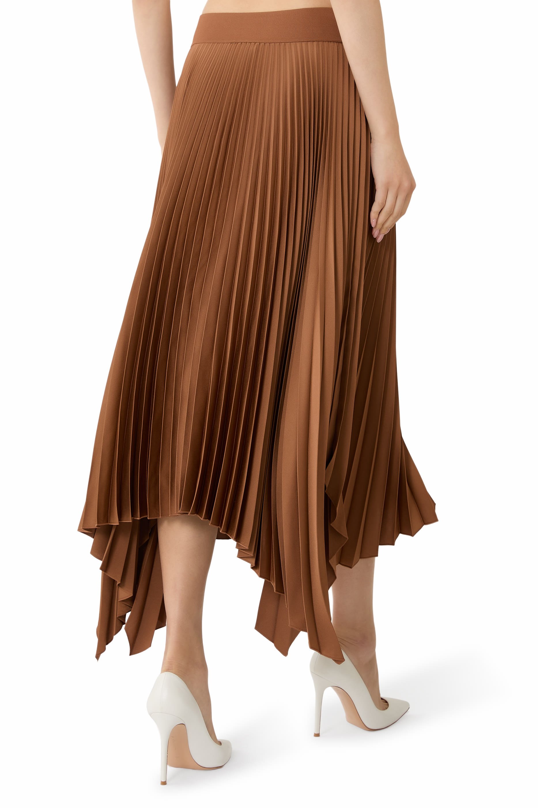 Ade Knit Weave Pliss&eacute; Skirt 