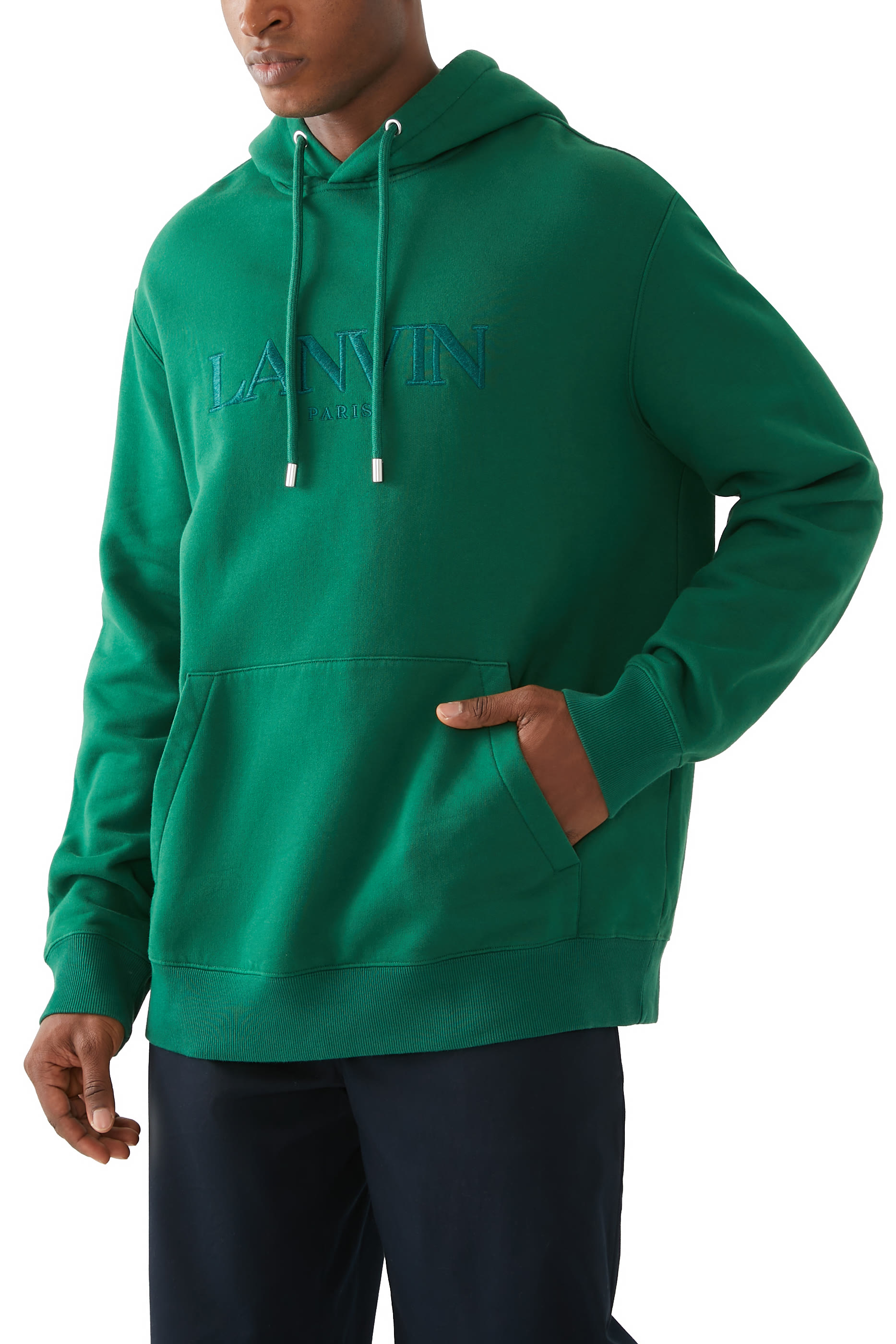 Embroidered Logo Hoodie