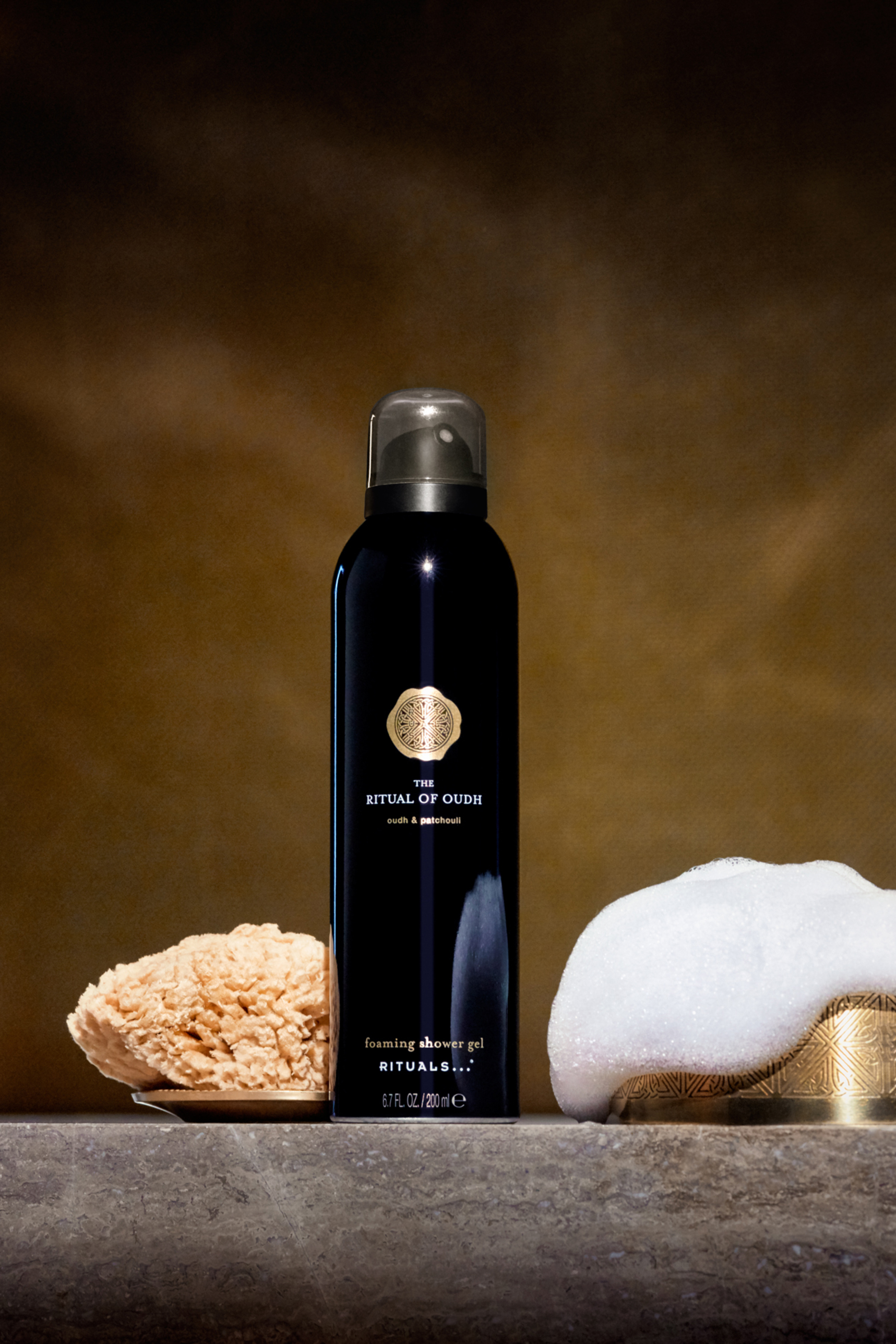 Black Oudh & Patchouli Foaming Shower Gel - The Ritual of Oudh