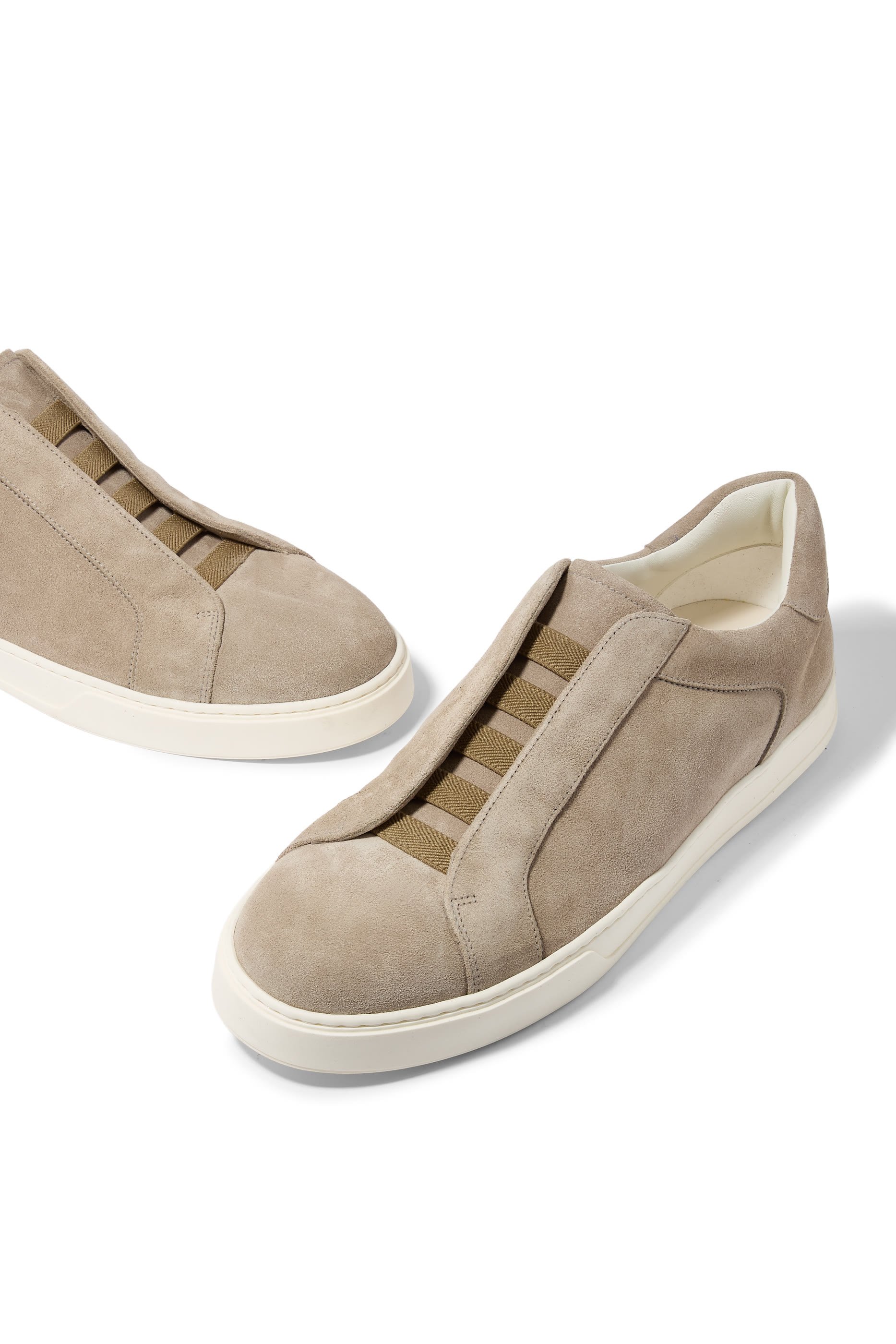  Suede No-Lace Sneakers