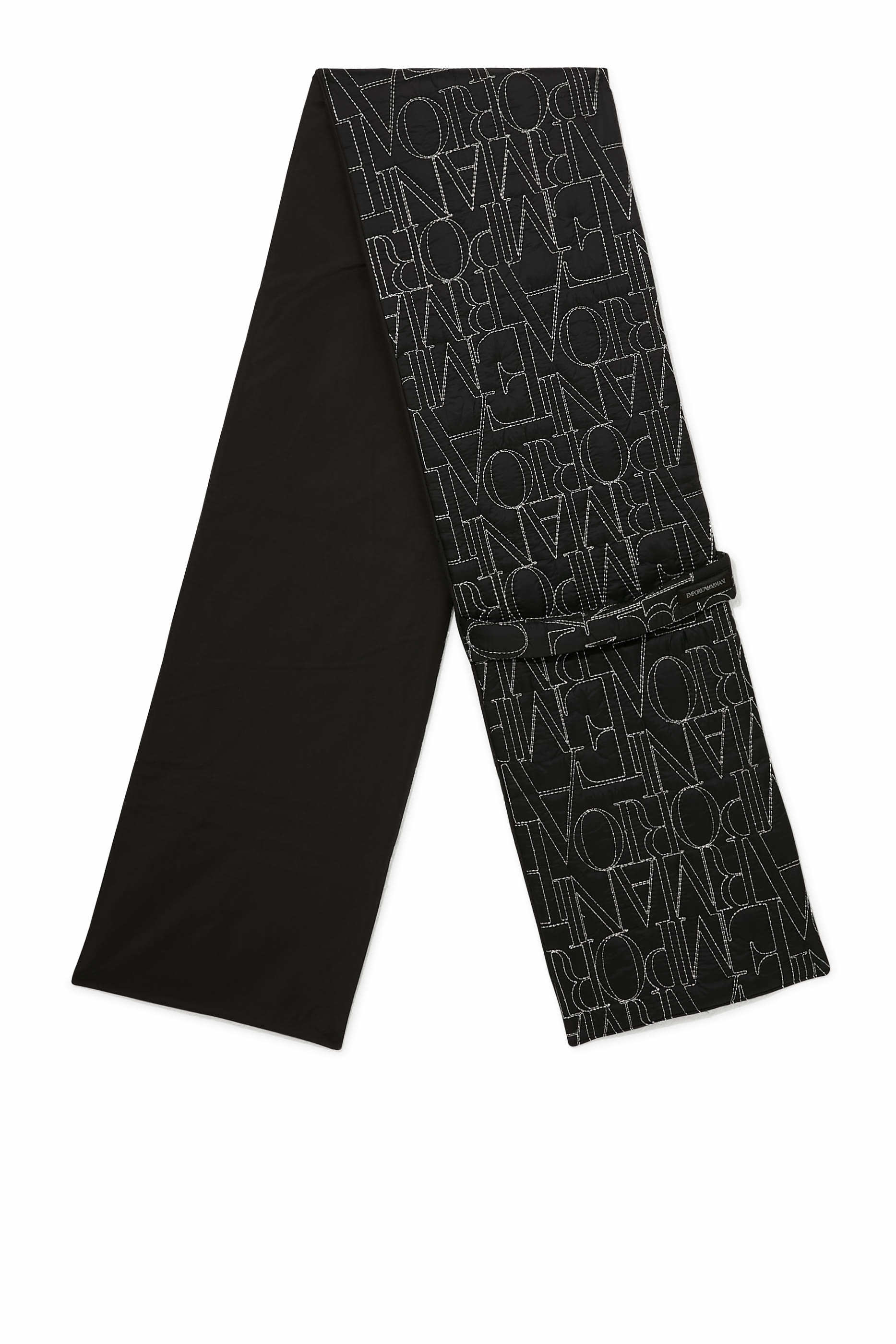 Embroidered Logo Nylon Scarf