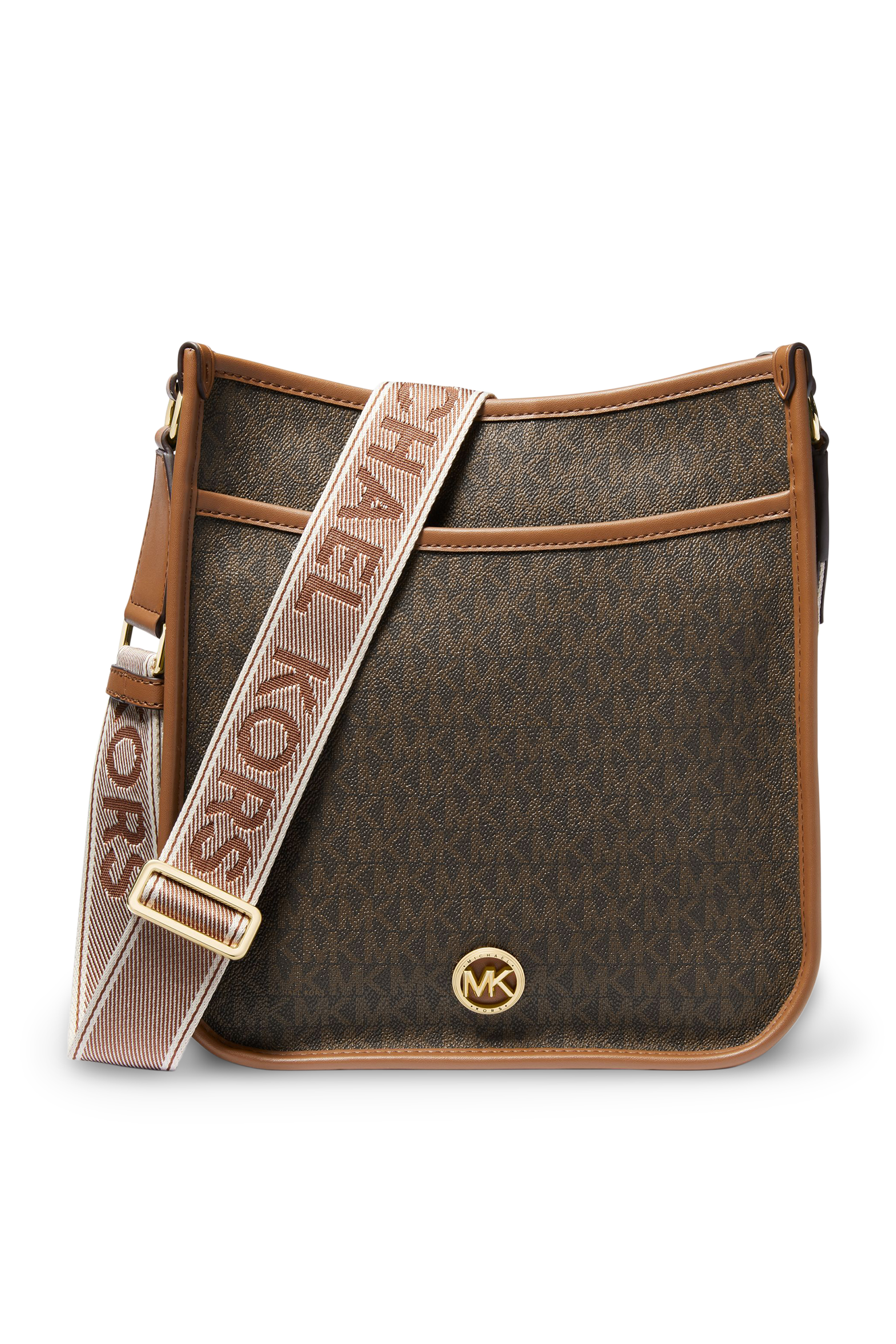 Luisa Large Signature Logo Messenger Bag