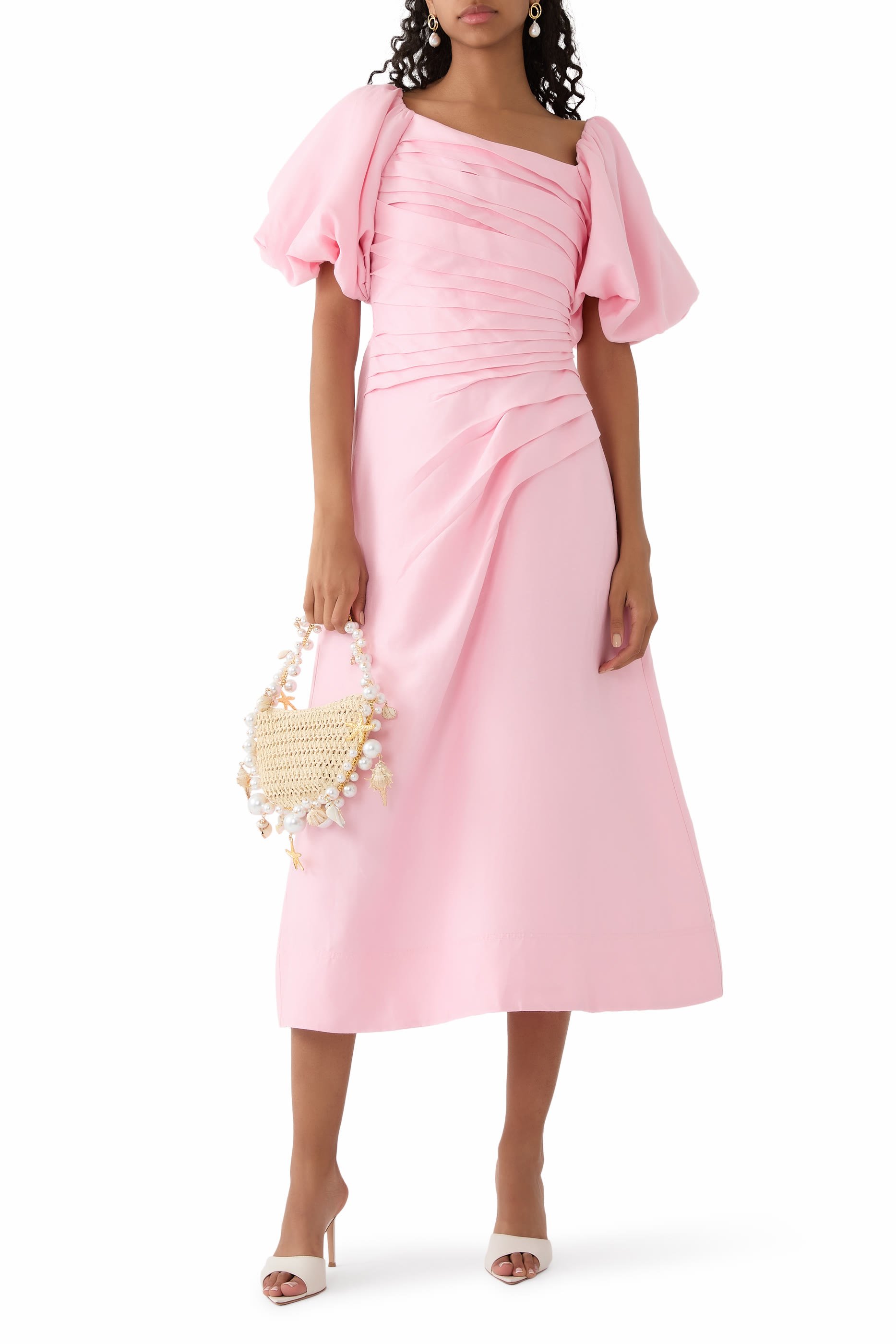 Cadence Ruched Midi Dress