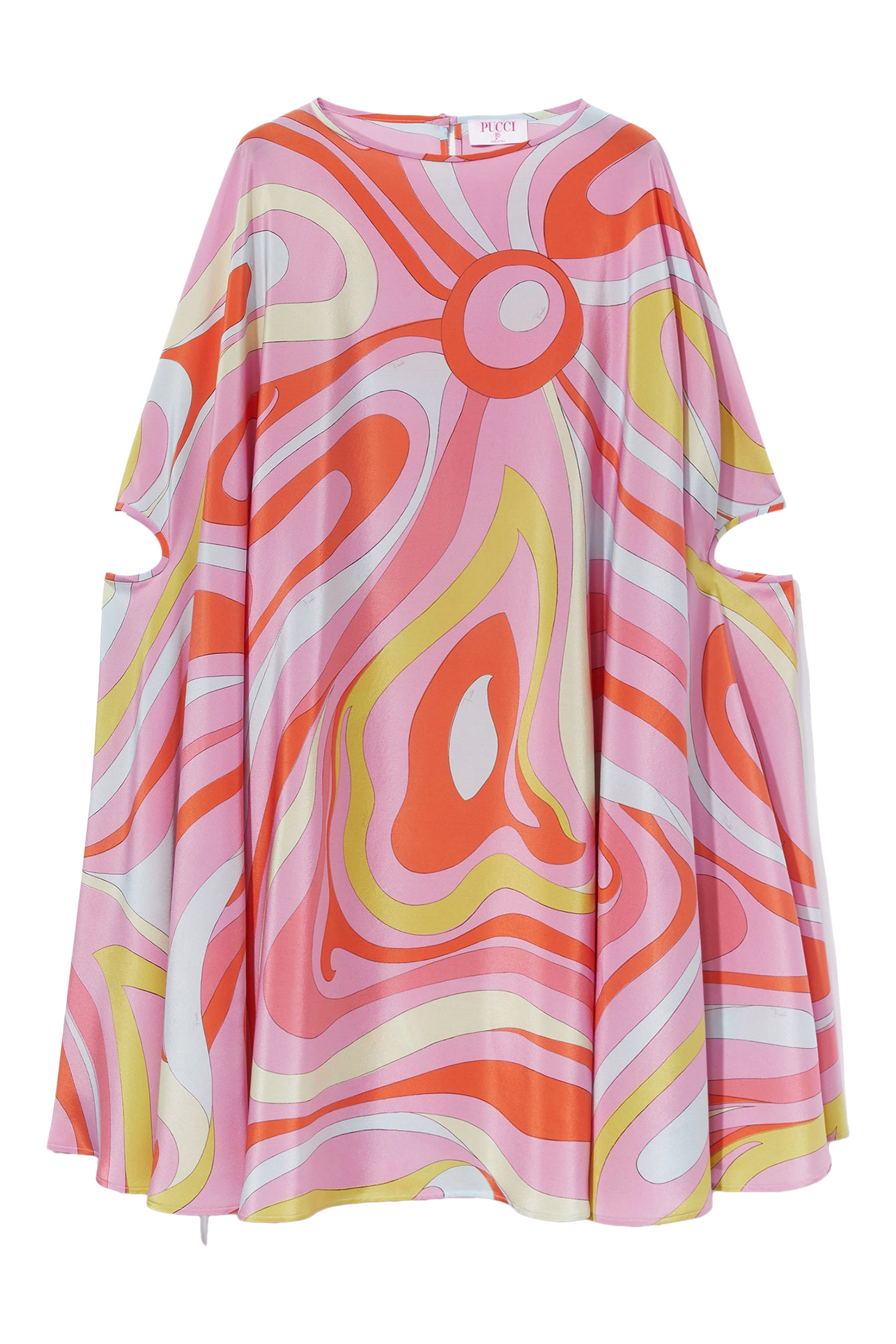 Marmo-Print Silk Kaftan