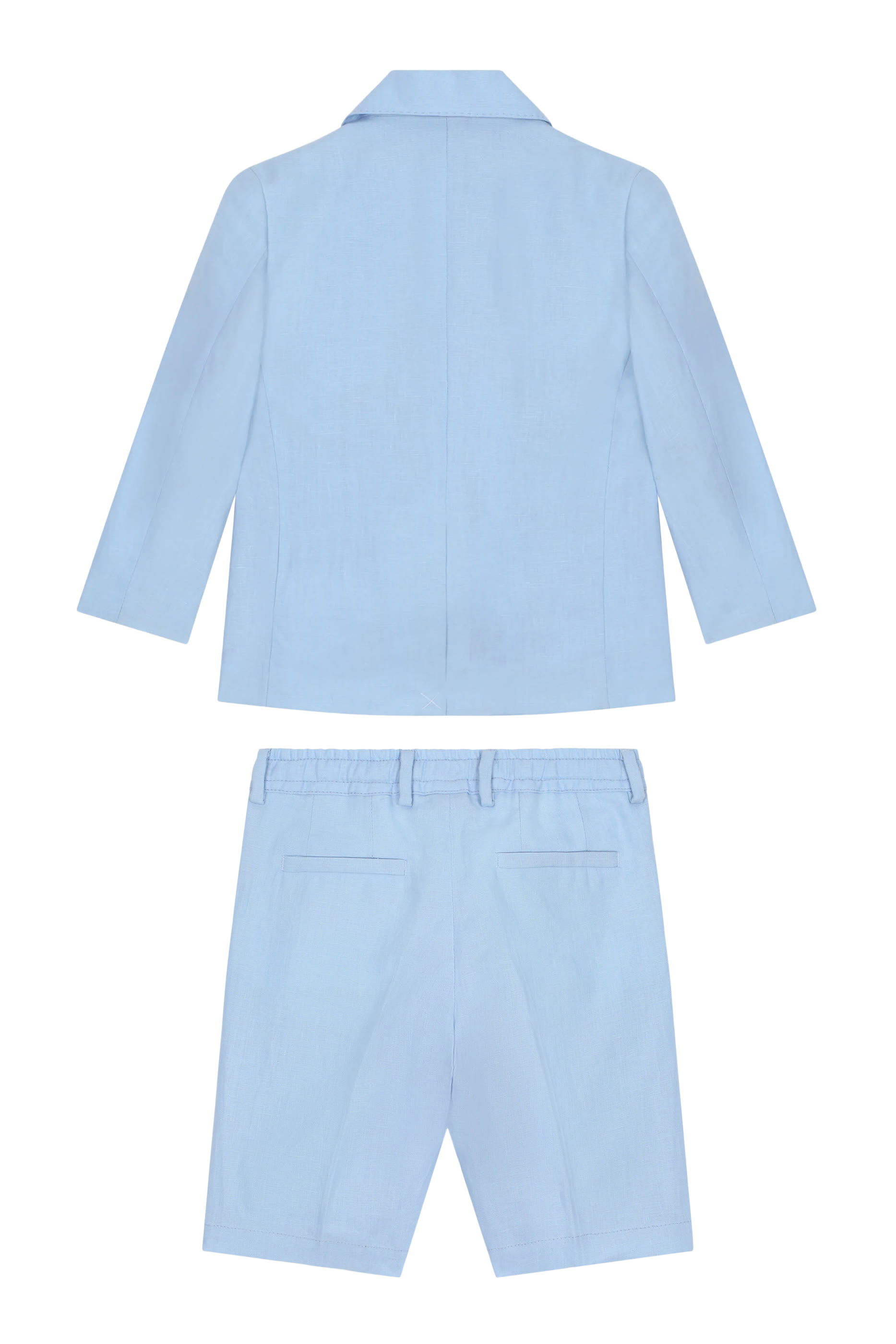 Kids Linen Single-Breasted Suit