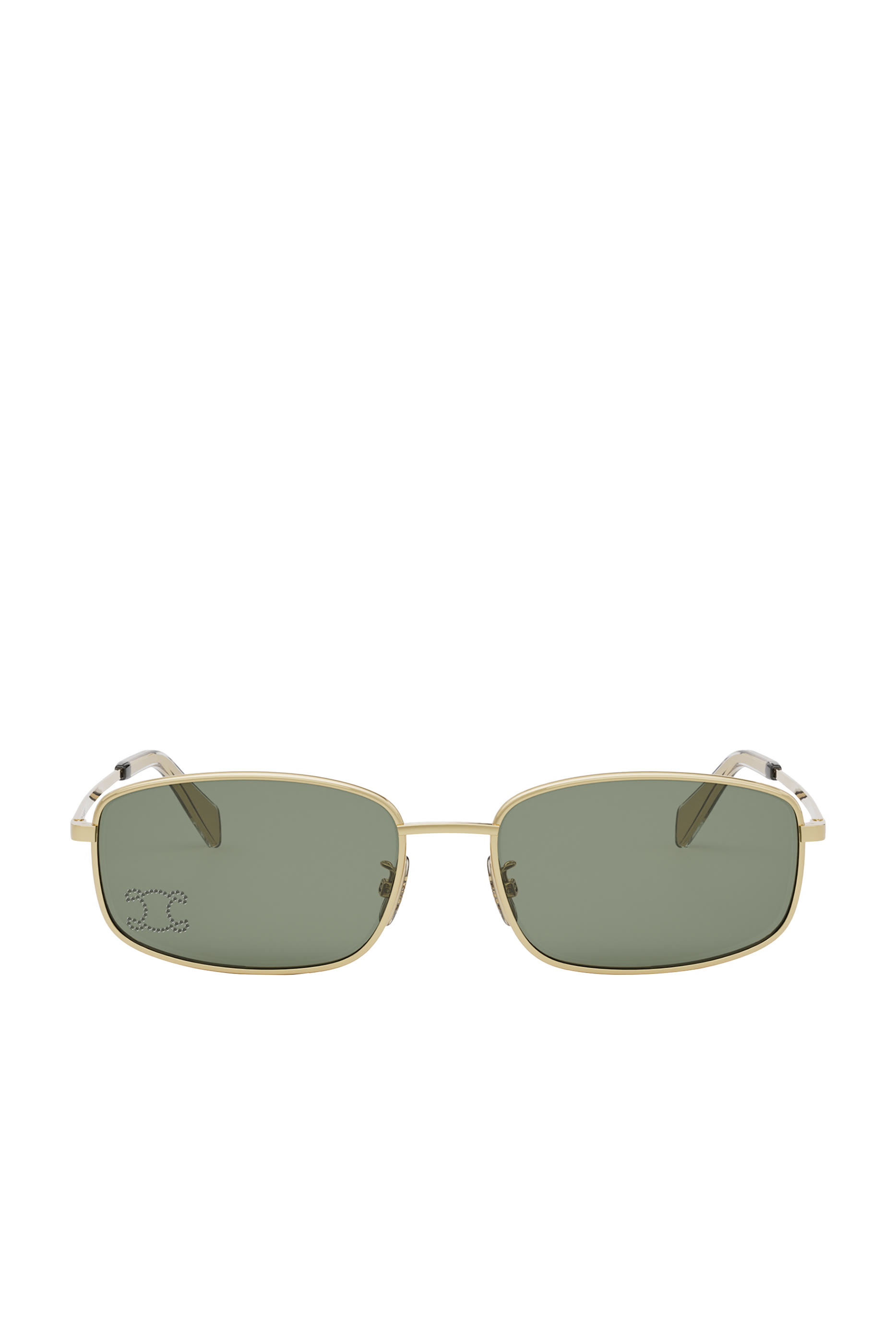 Metal Triomphe Rhinestone Sunglasses