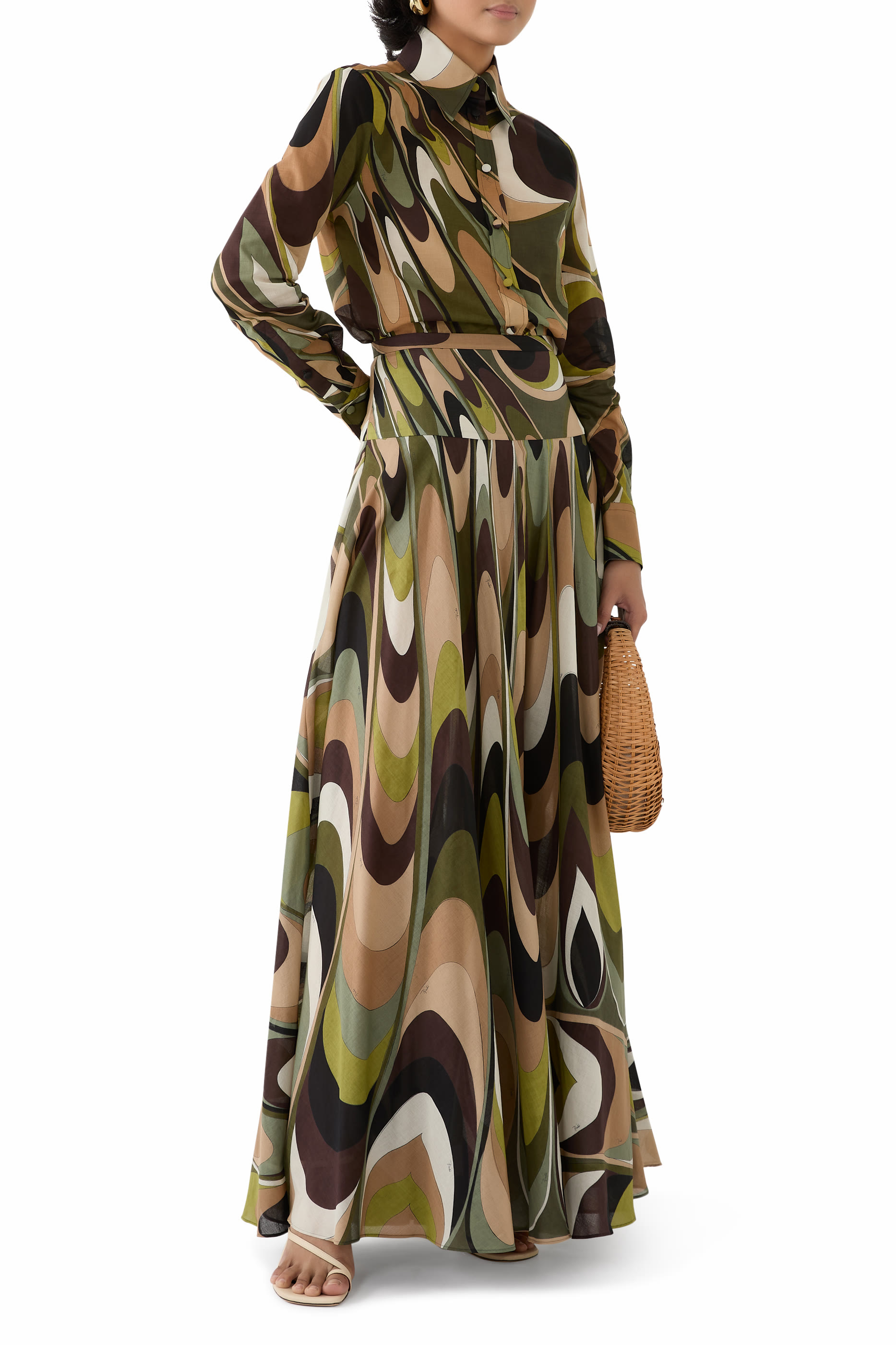 Onde Print Cotton Shirt