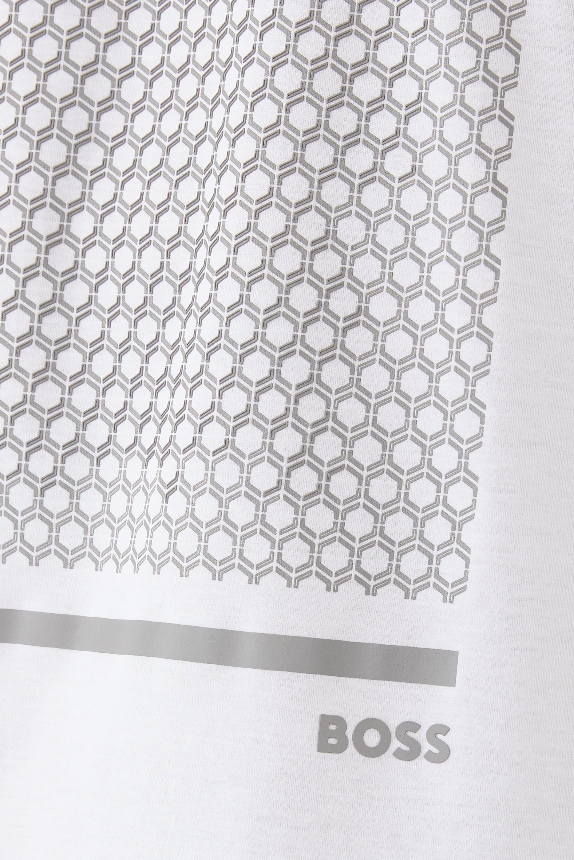 Mercerised-Cotton T-Shirt with Geometric Artwork 