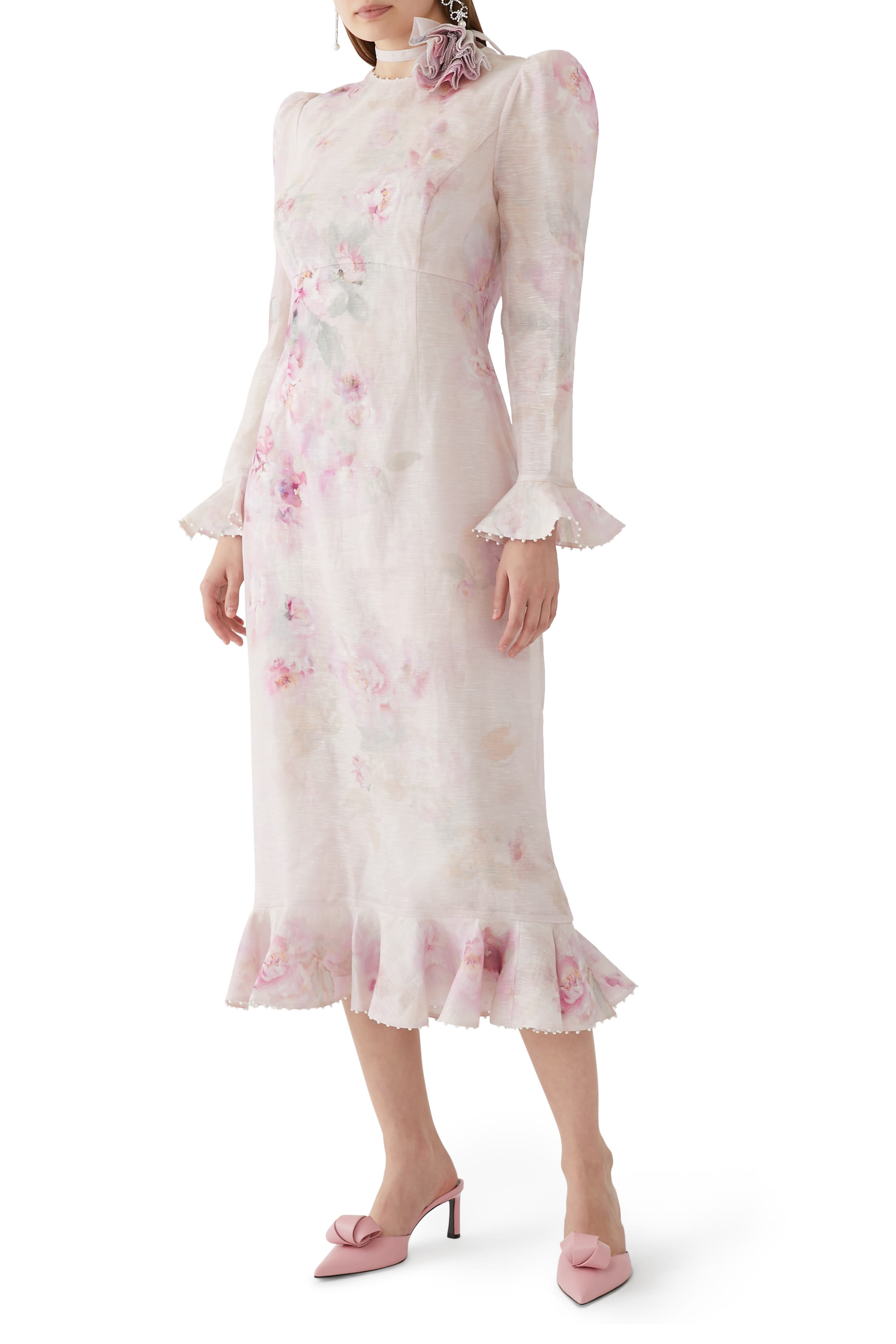 Crush Flower Midi Dress