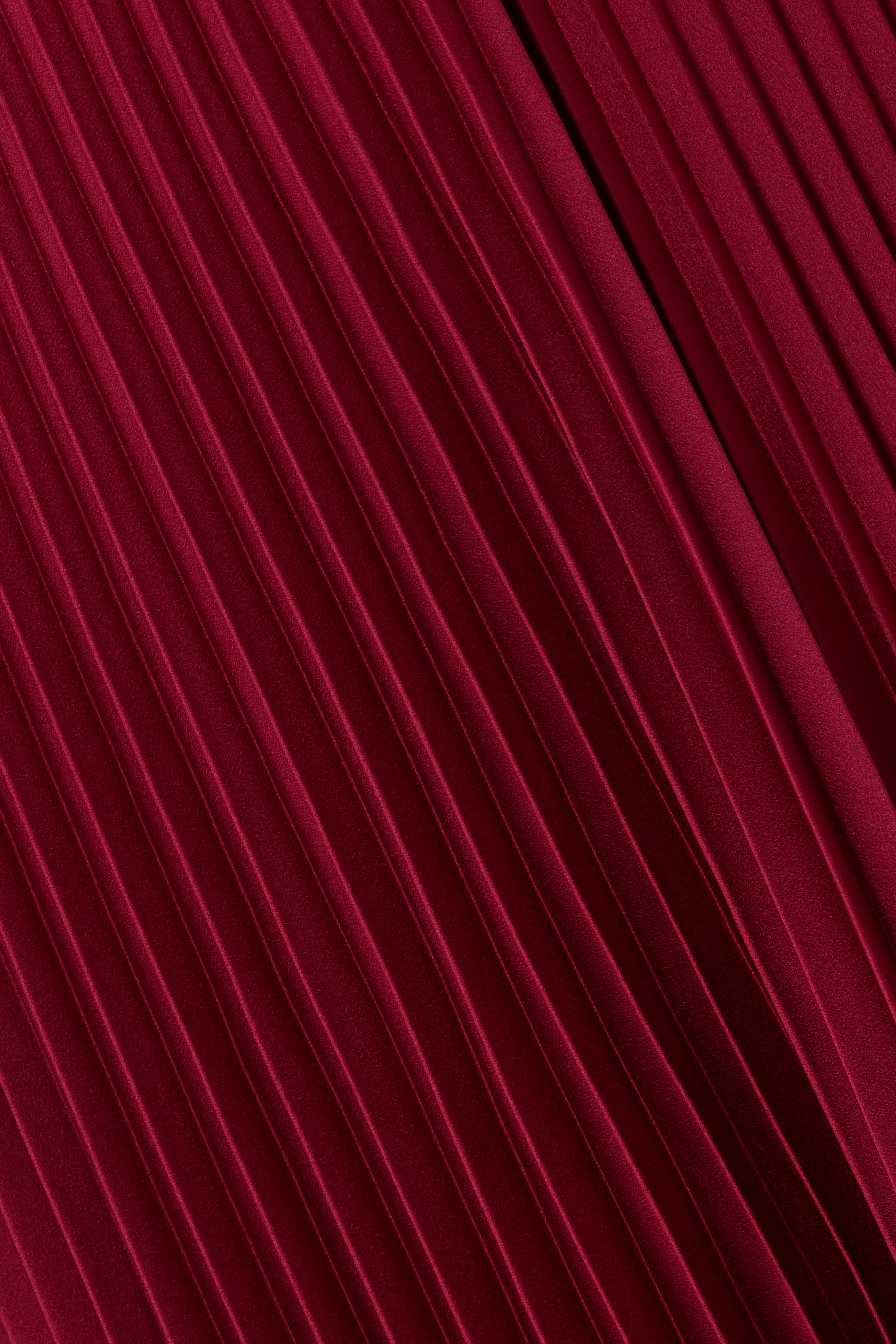 Knit Weave Pliss&eacute; Ade Skirt