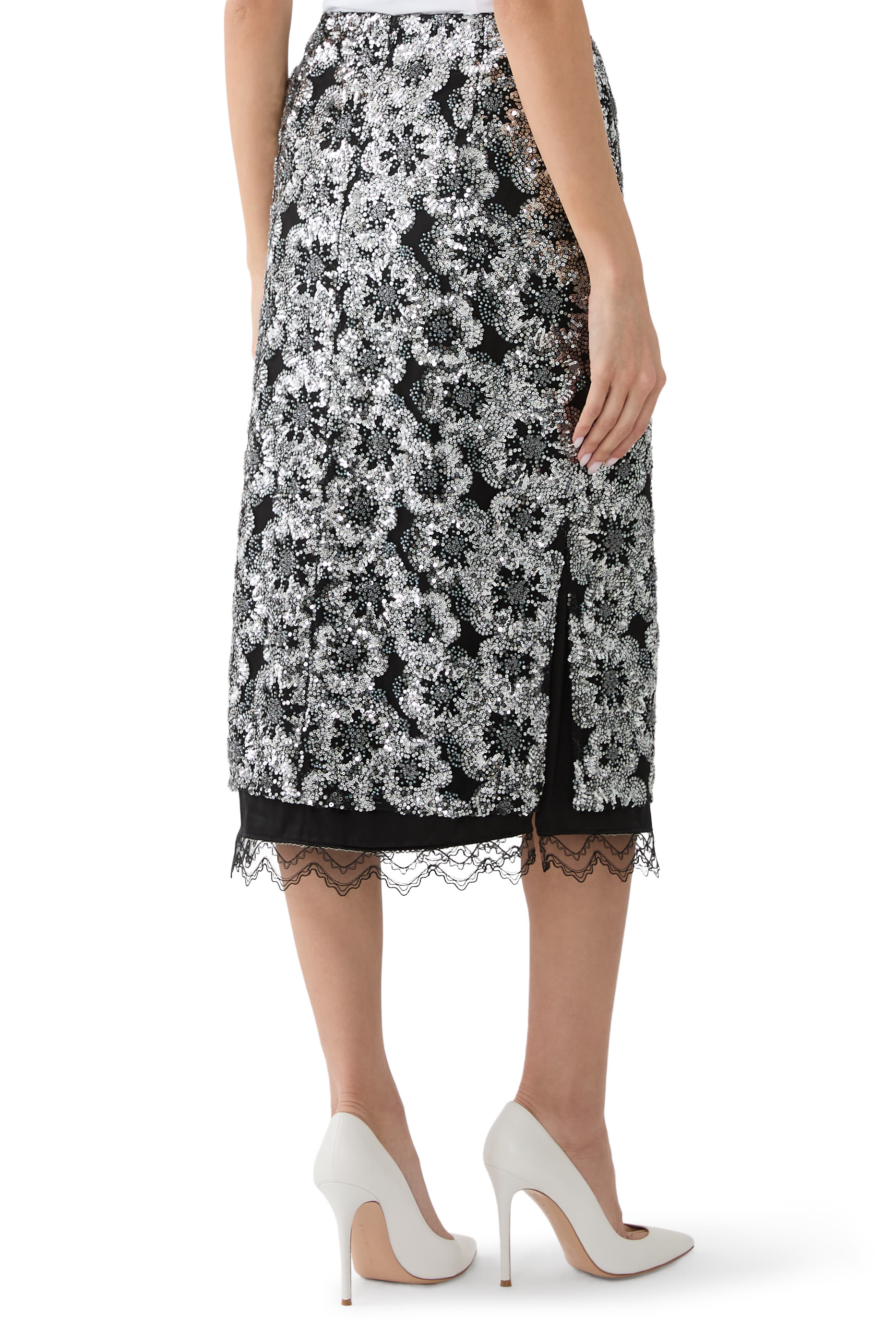 Leja Skirt Embroidered Sequins