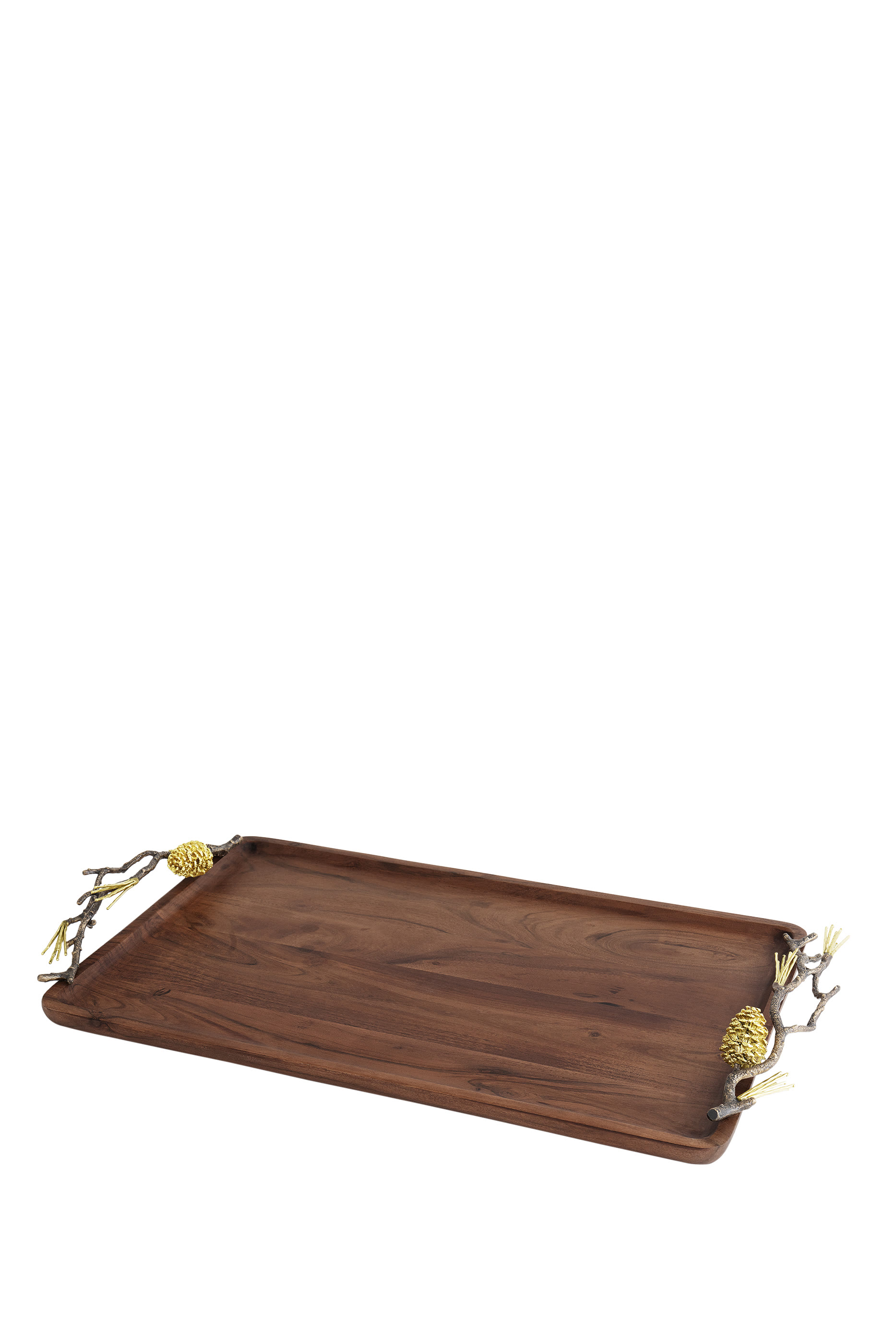Pine Cone Medium Wood Tray