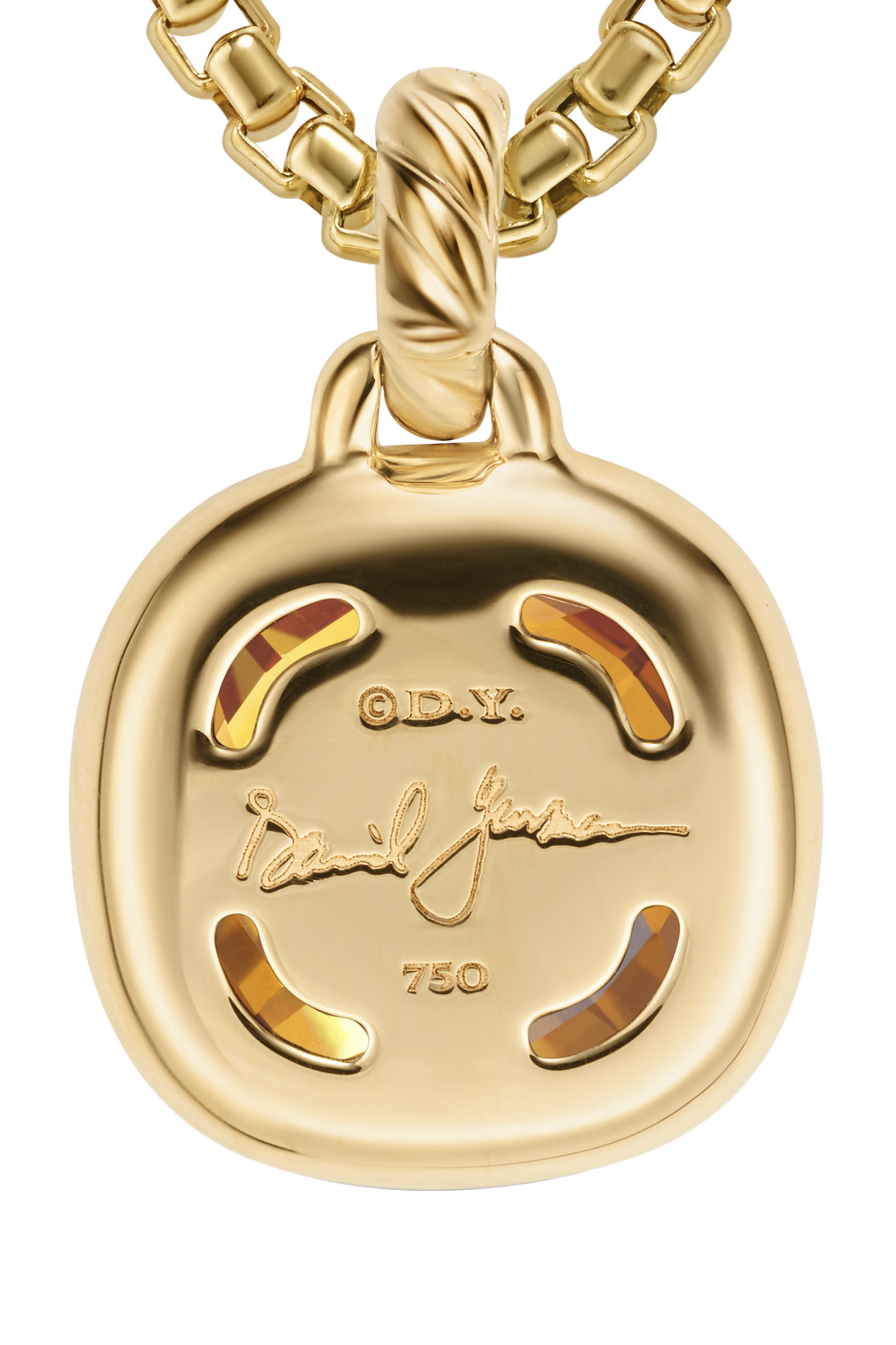 Albion® Pendant, 18K Yellow Gold with Citrine and Diamonds