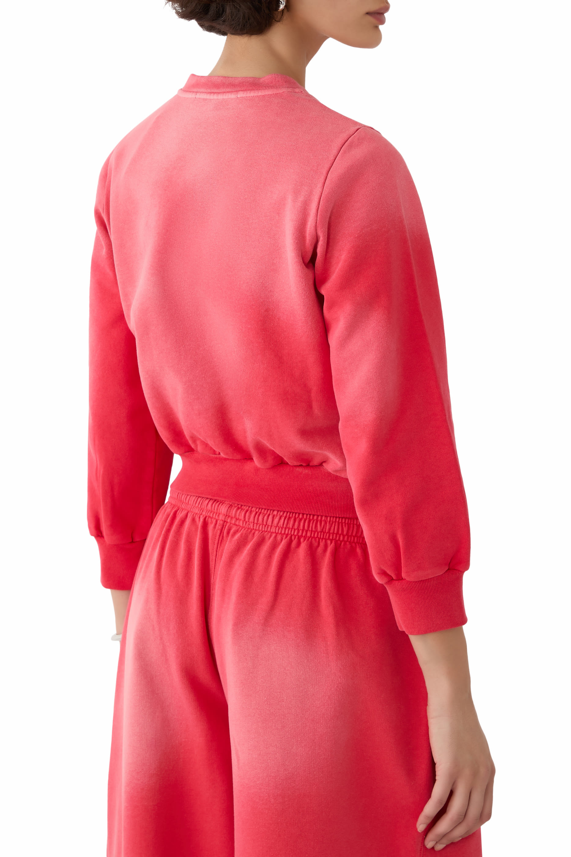 Shrunken Cotton Terry Cardigan