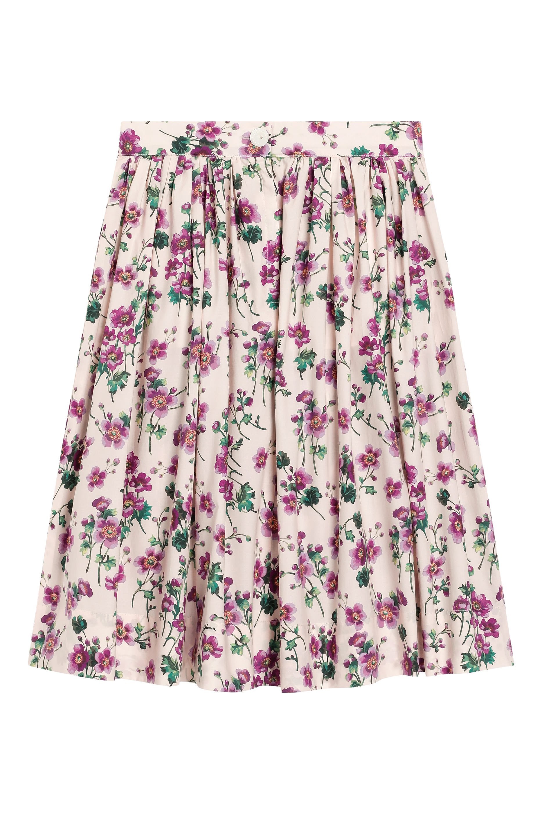 Kids Pleated Floral Skirt