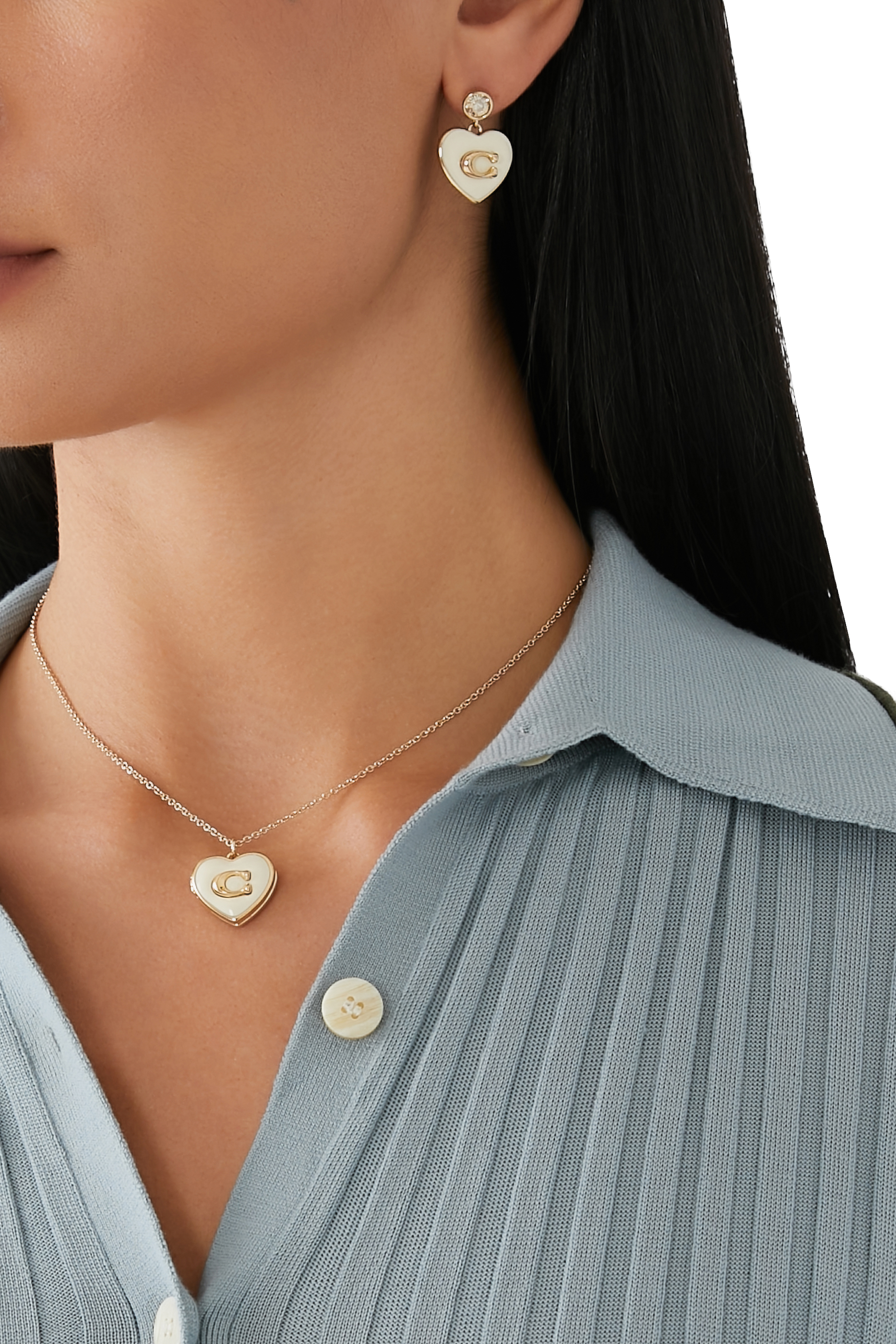 Enamel Heart Necklace