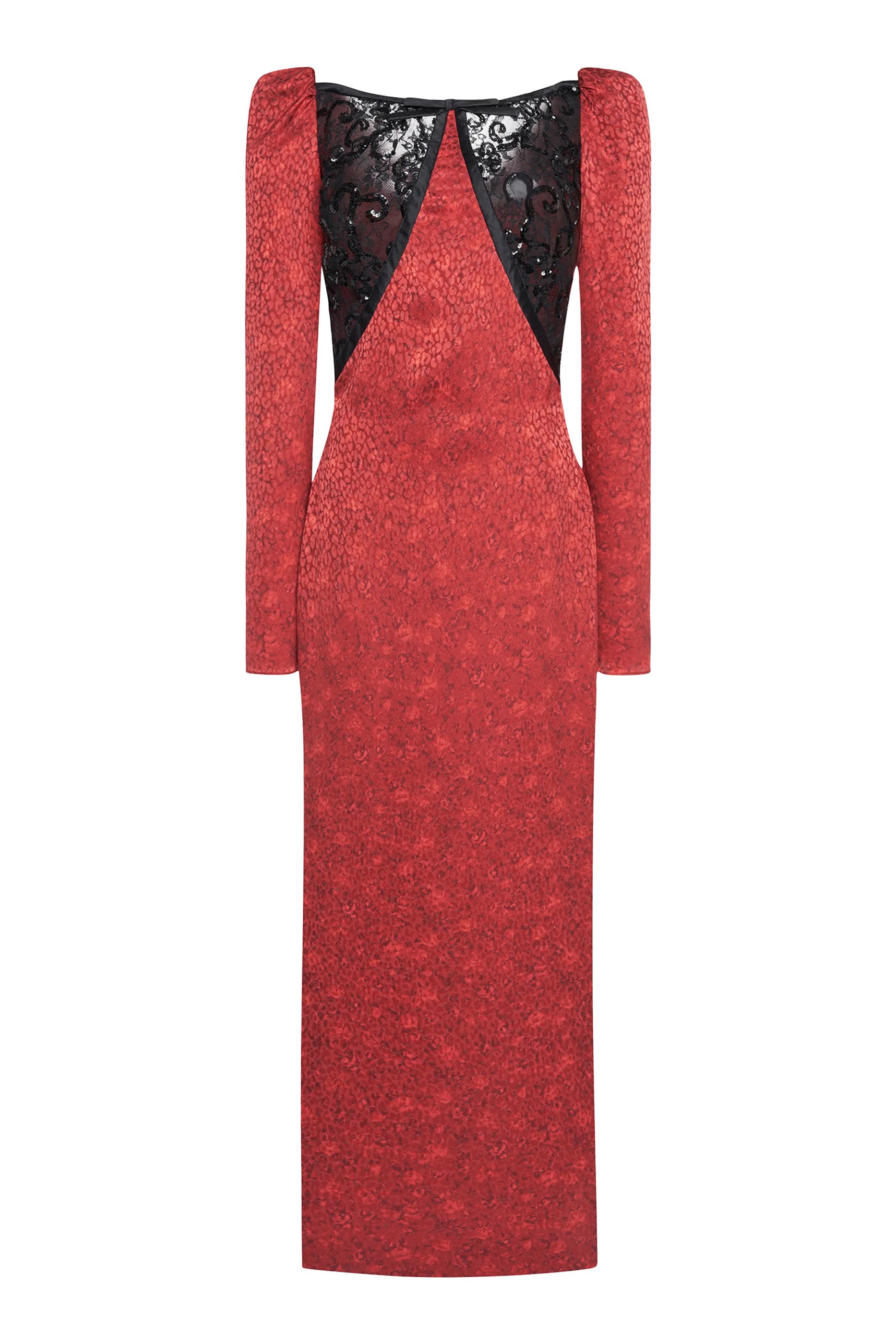  Jacquard Evening Dress 