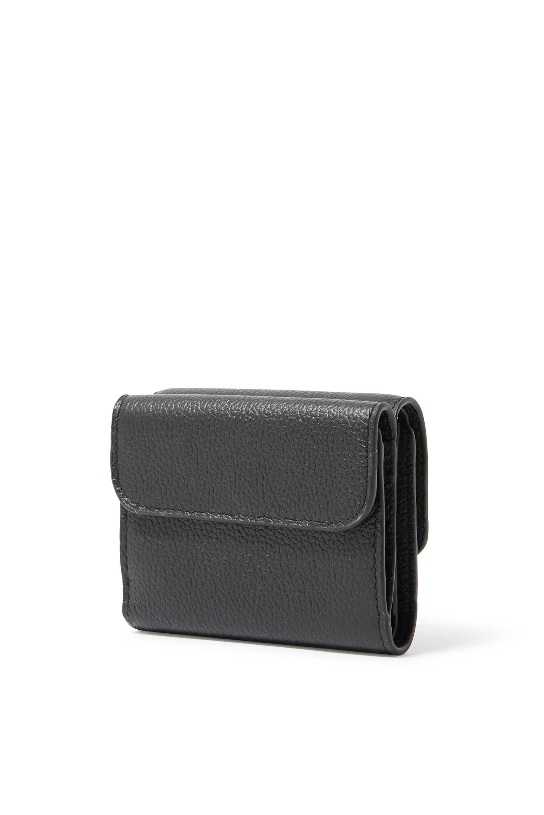 Marcie Small Grained Leather Tri-Fold Wallet