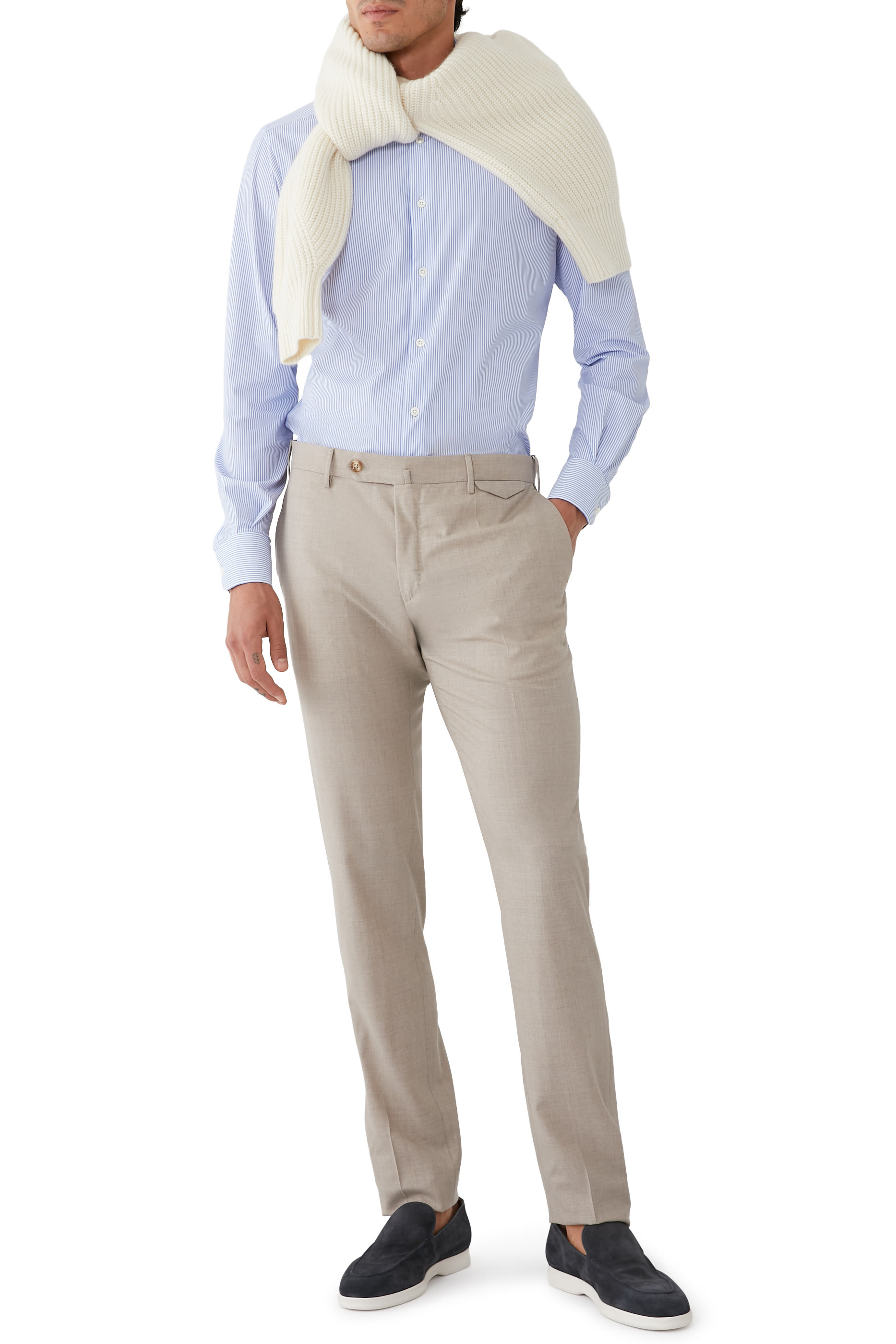 Wool Slim-Fit Trousers