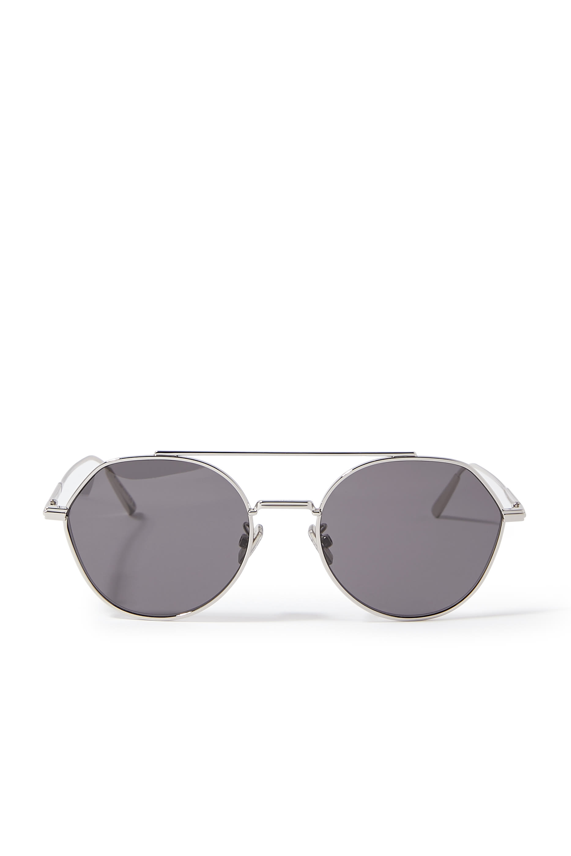 DiorBlackSuit R6U Gold Geometric Sunglasses