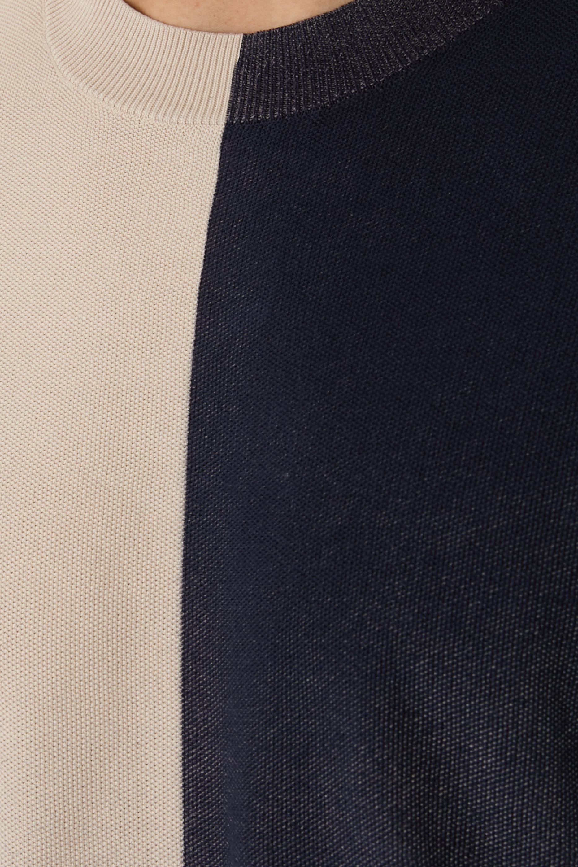 Colour-block Gradient Cotton T-Shirt