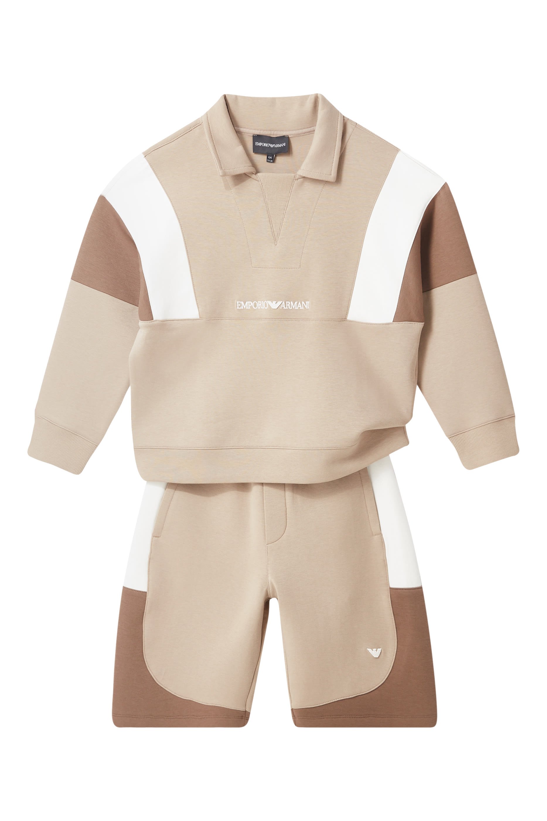 Kids Cotton-Blend Collared Sweatshirt