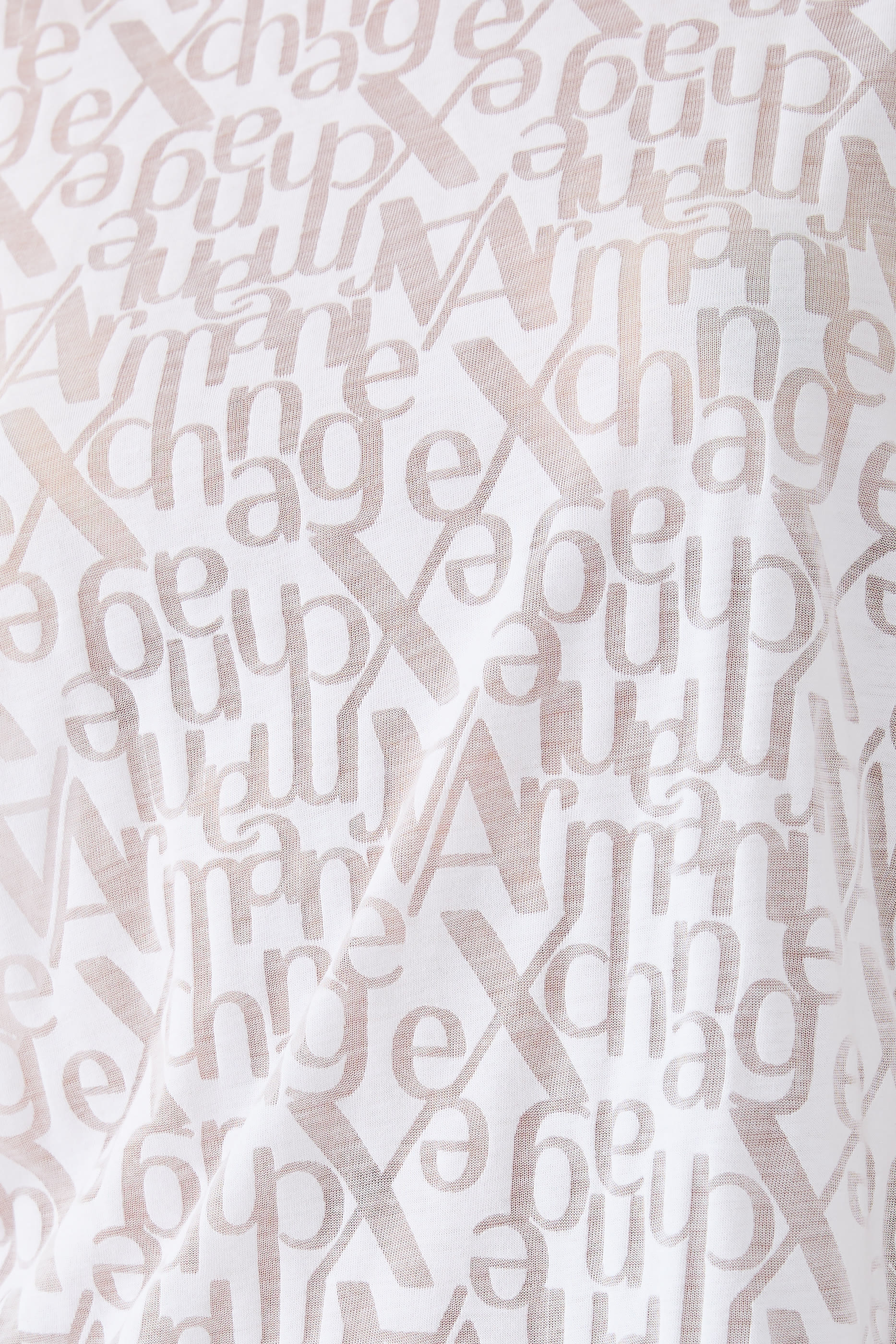 Logo Flamed Fabric T-Shirt