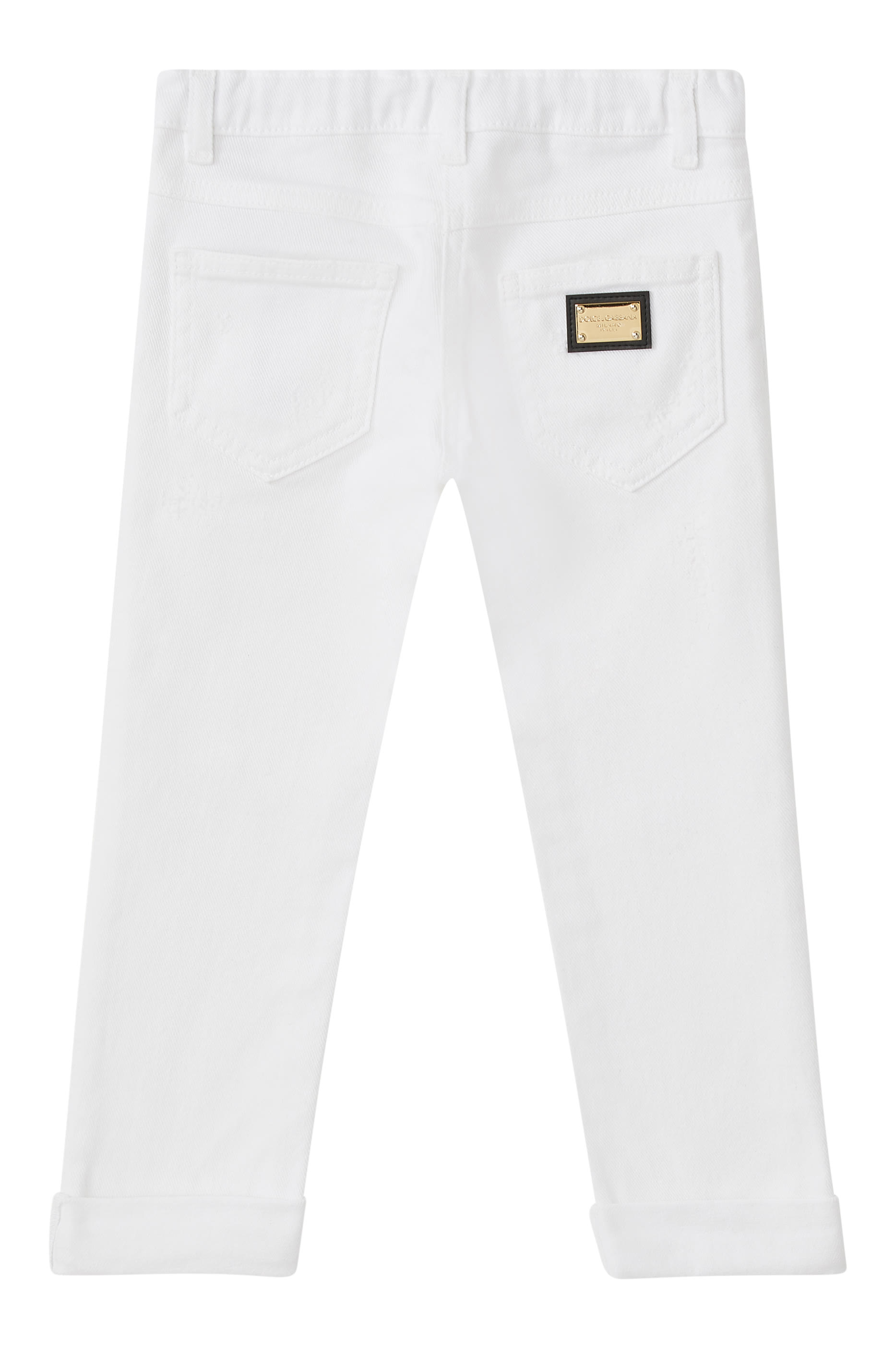 Kids Logo-Plaque Denim Jeans