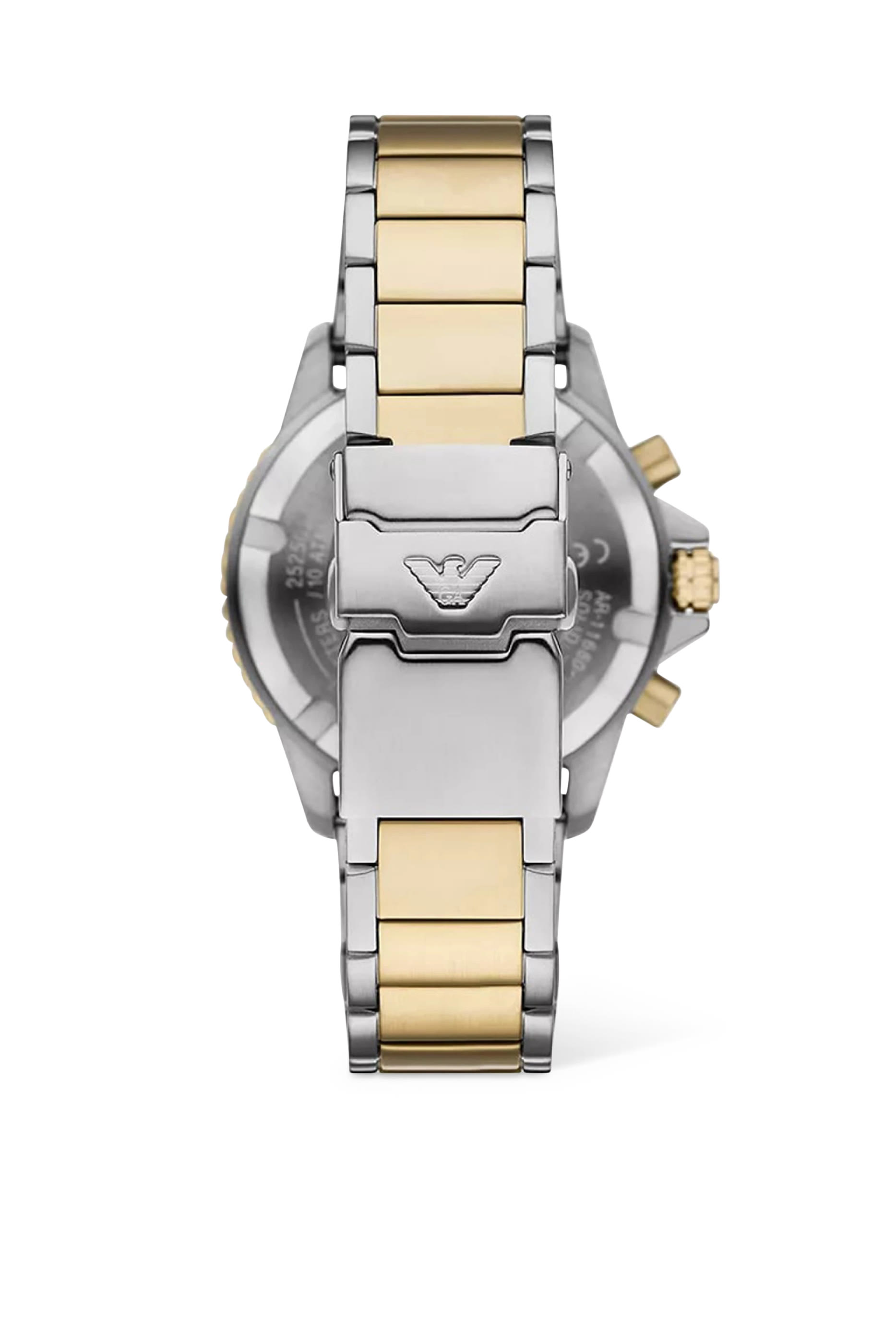 World Explorer Solar-Powered Chronograph Two-Tone Stainless Steel Watch