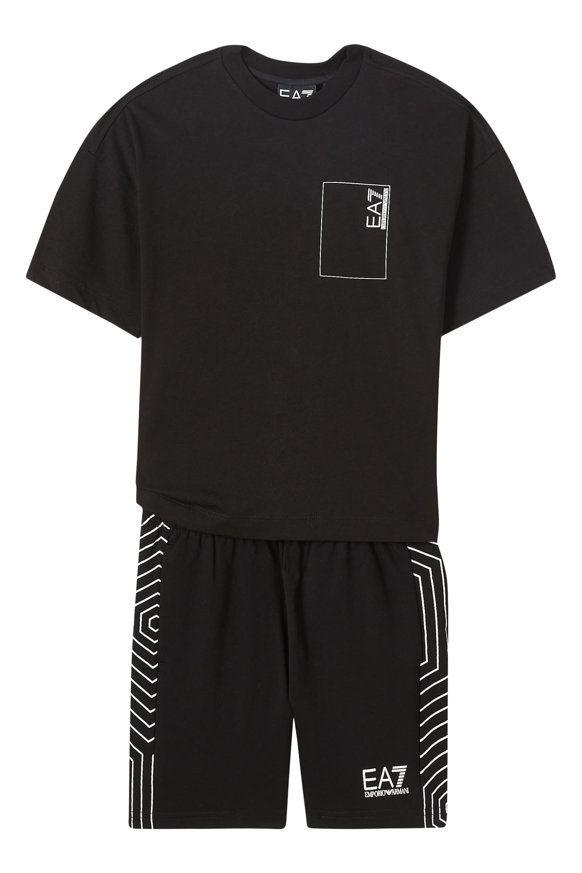 Kids EA7 Logo Shorts