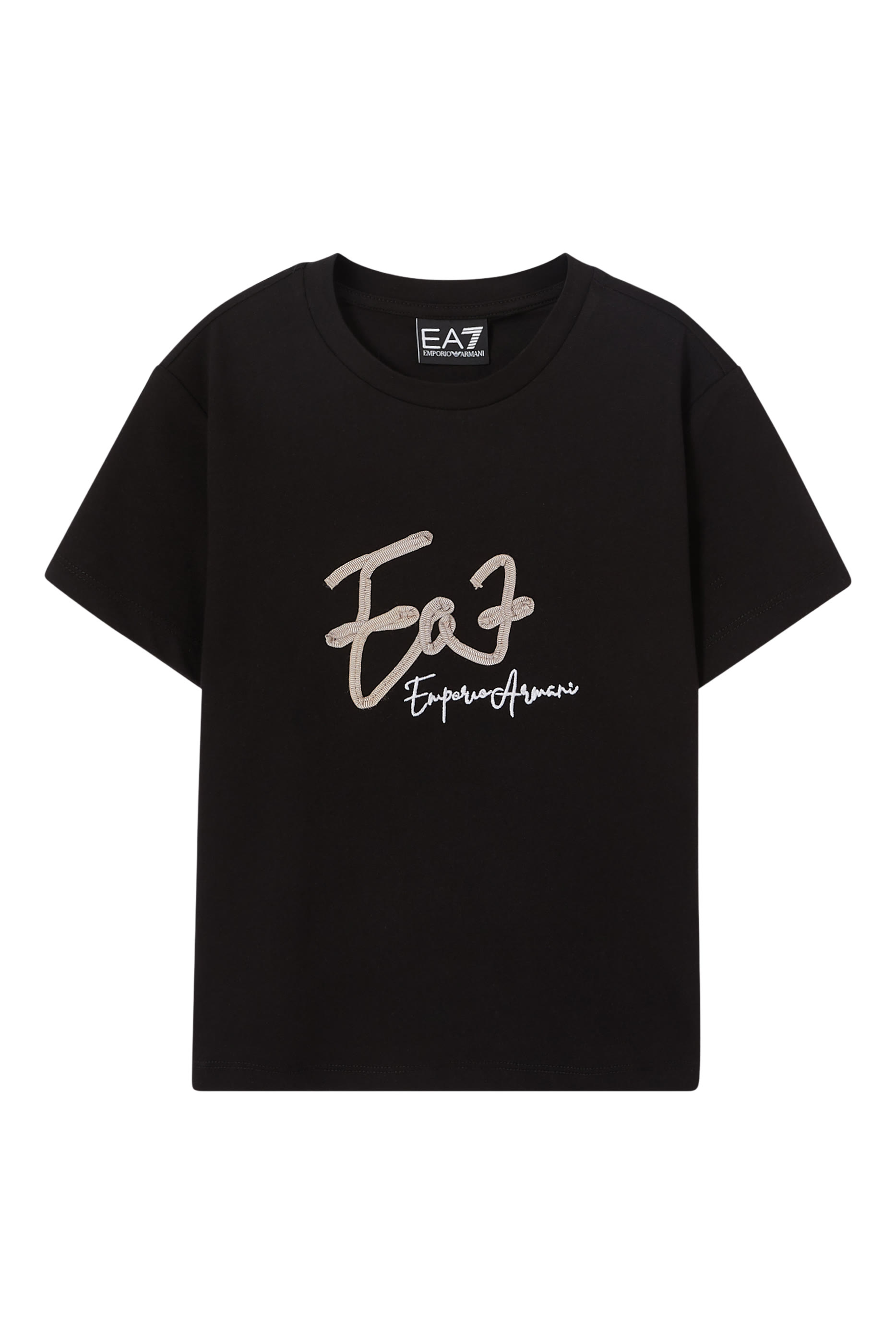 Kids EA7 Train Logo T-Shirt