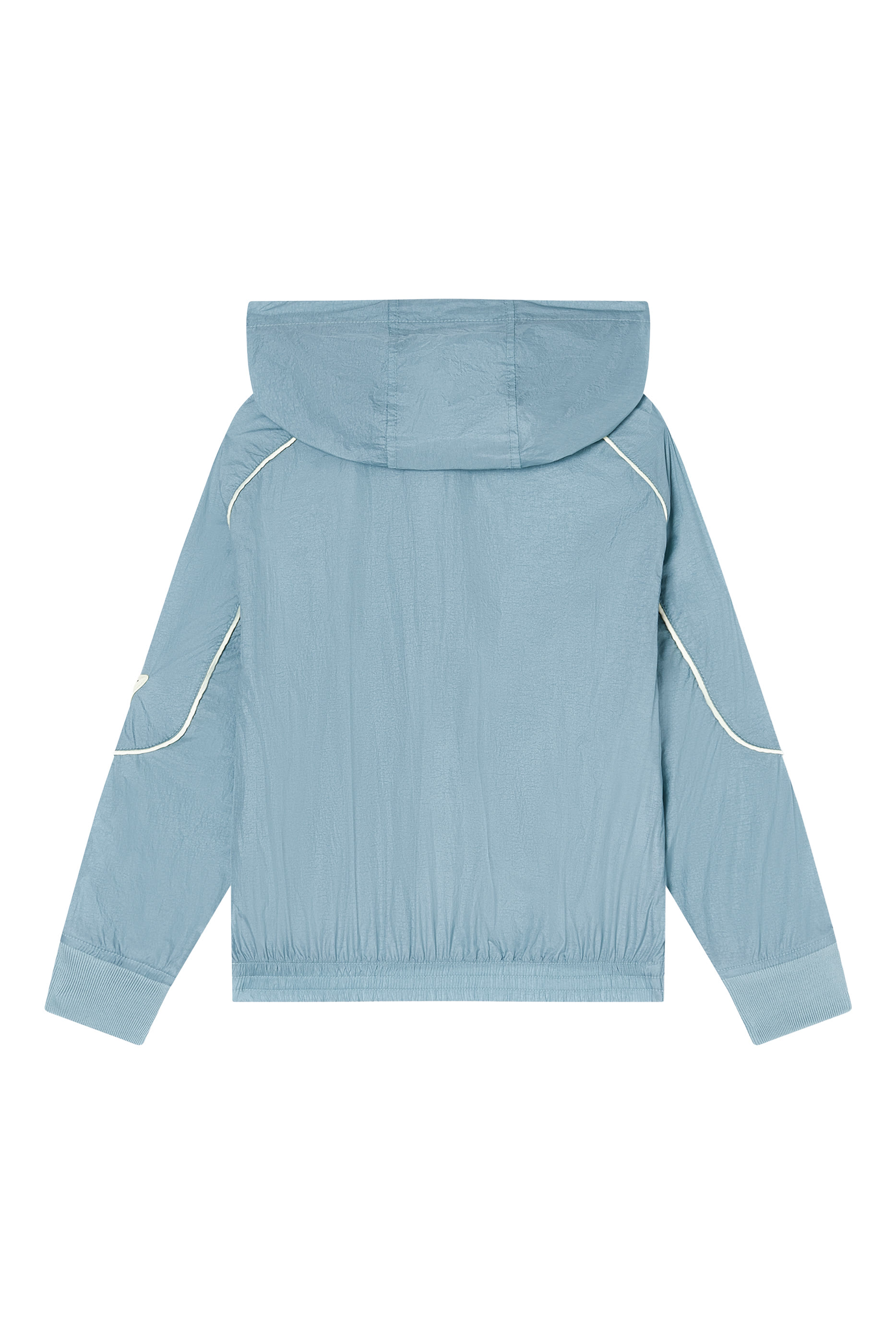 Kids Nylon Hooded Blouson with Piping