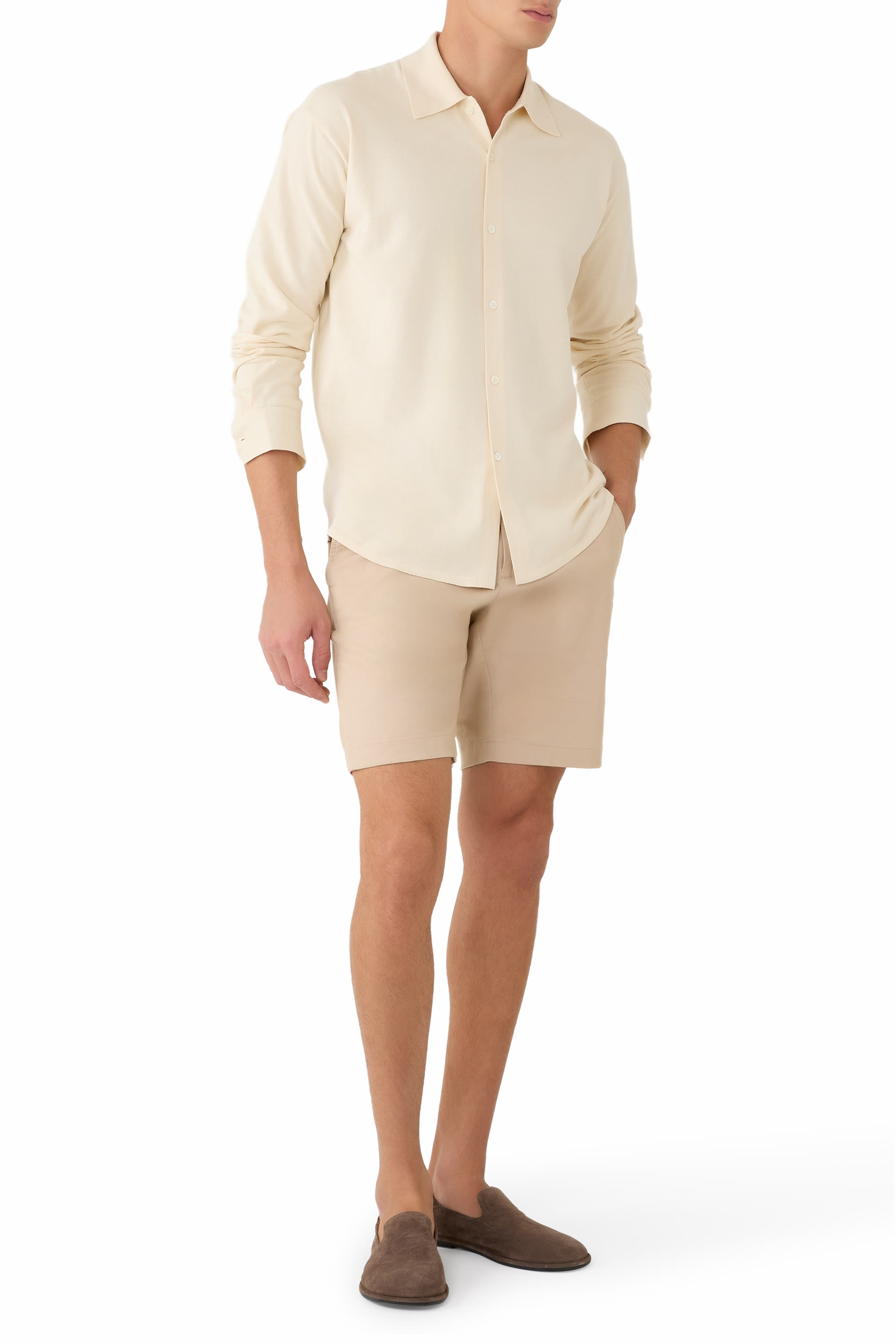 High Gauge Tussah Silk Knit Cardigan 
