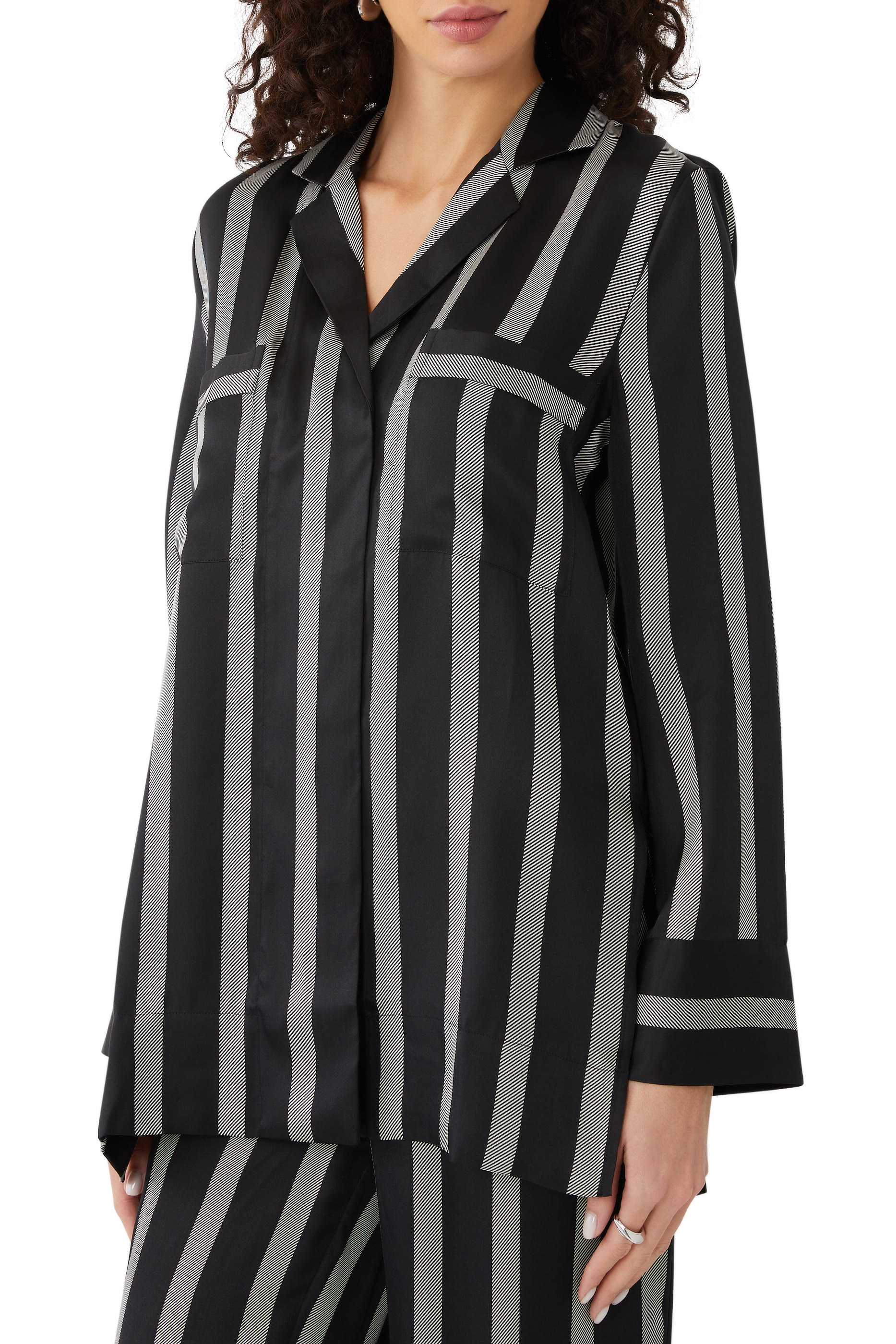 Lynette Herringbone Stripe Shirt
