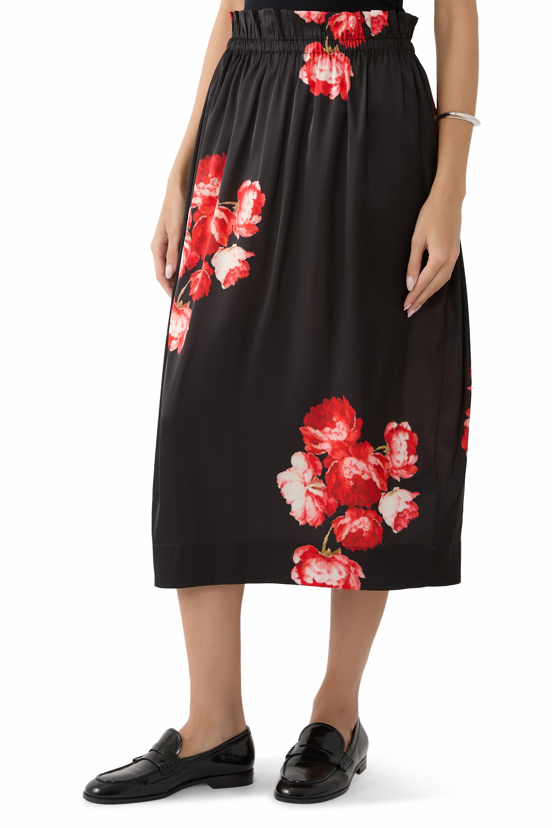 Ruffle Waist Tulip Skirt