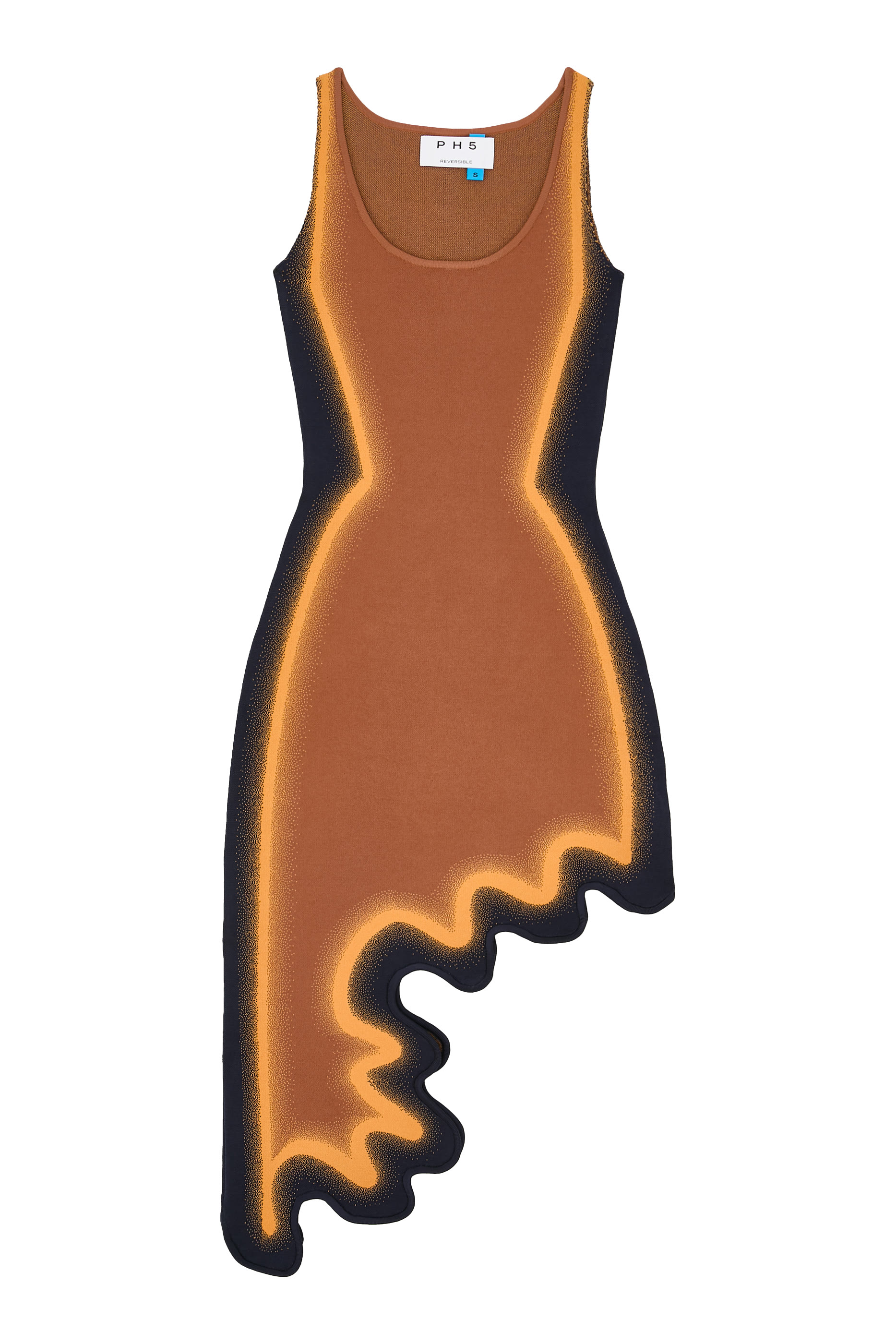 Aster Reversible Wavy Asymmetric Dress