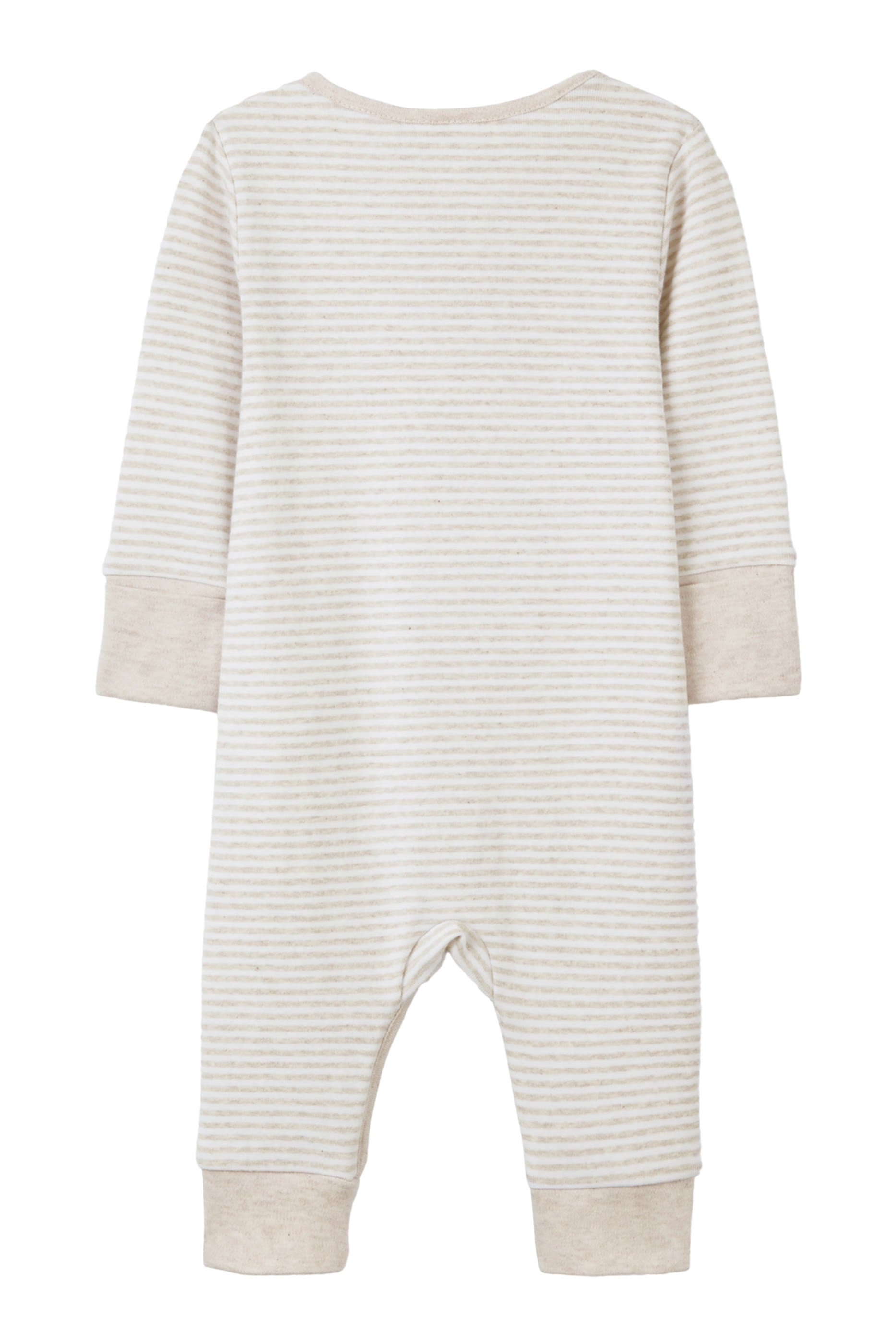 Kids Giraffe Pocket Stripe Sleepsuit