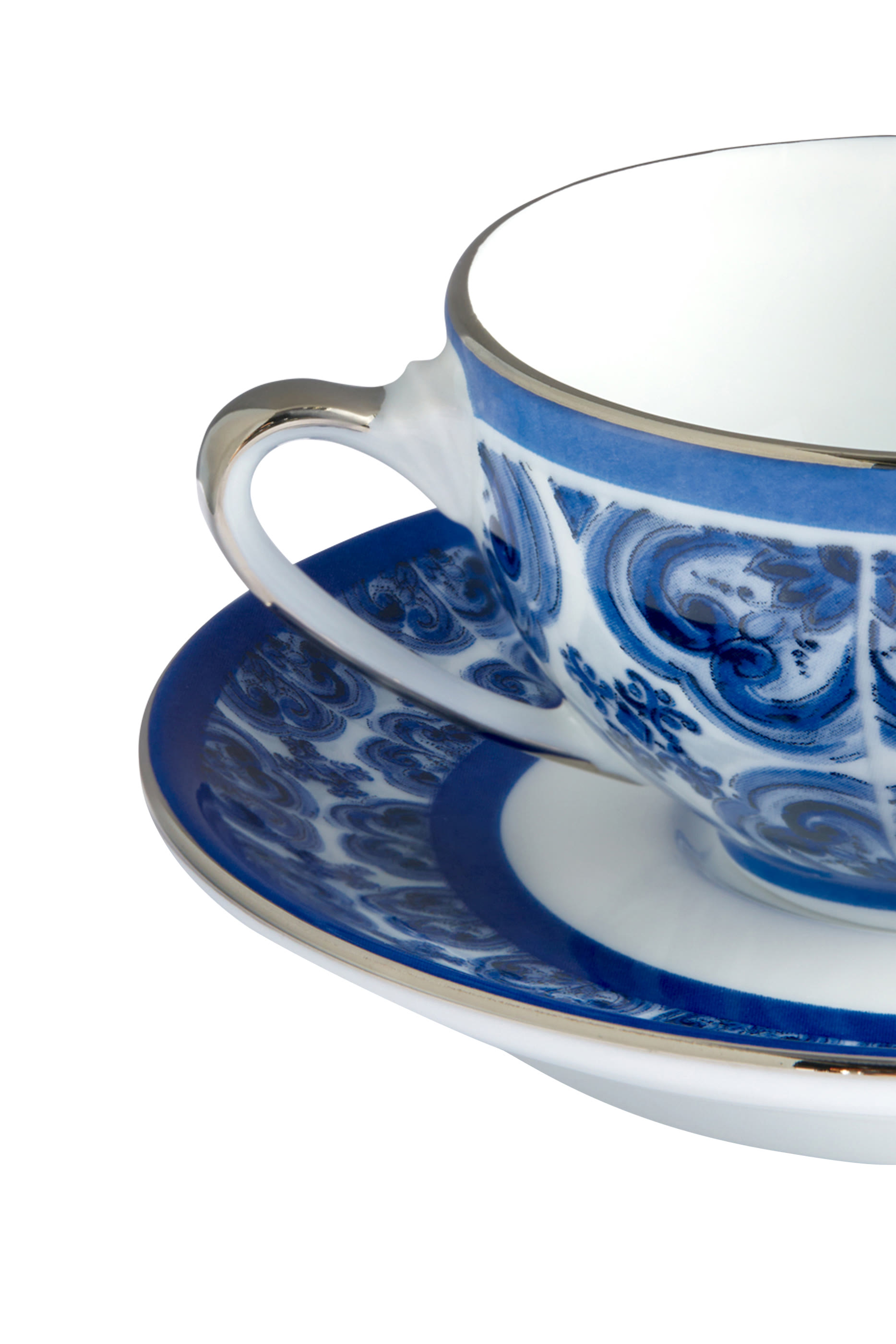 Blu Mediterraneo Fiore Piccolo Coffee Cup & Saucer Set