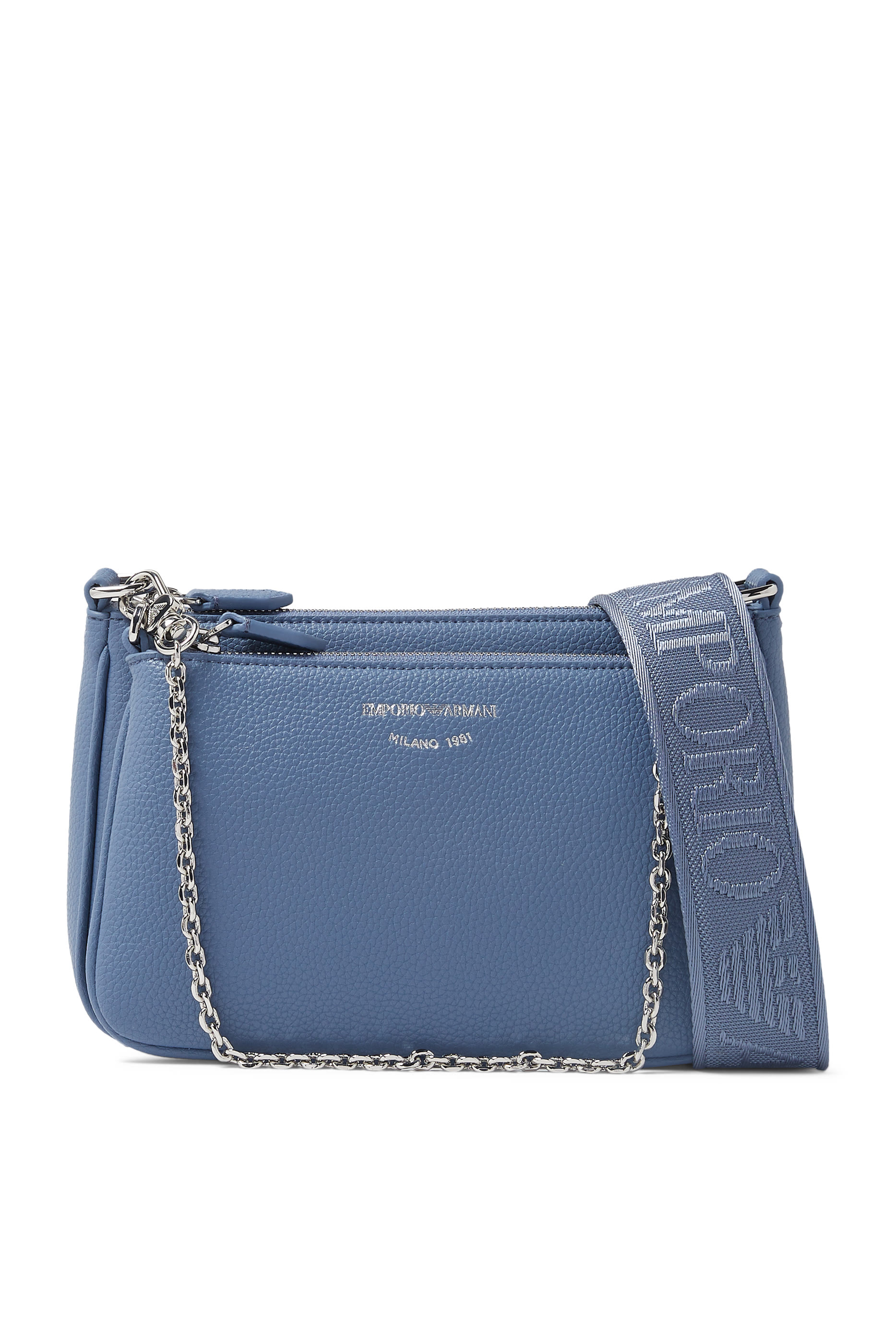 EA Text Logo Crossbody Bag