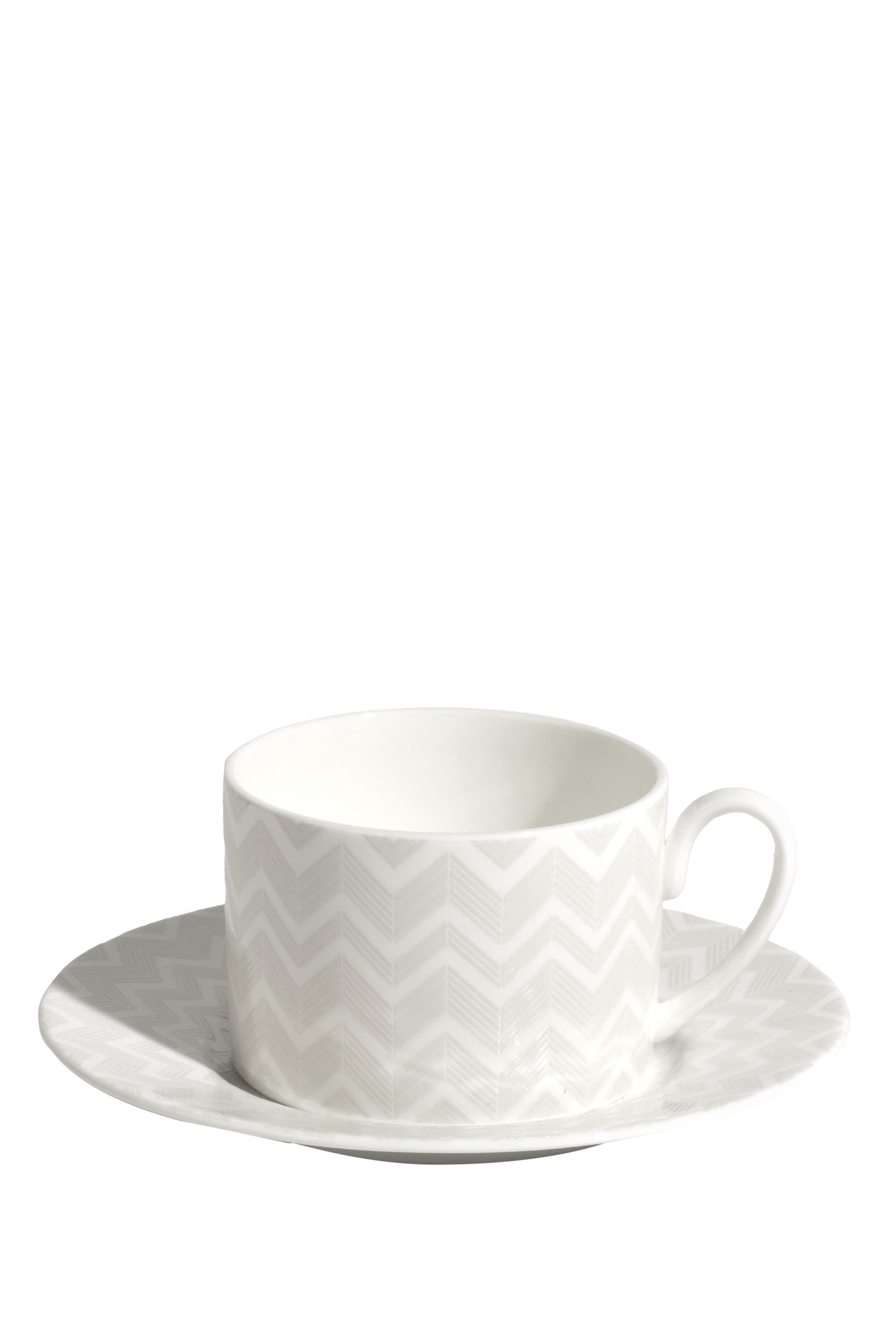 Zig-Zag Teacup & Saucer