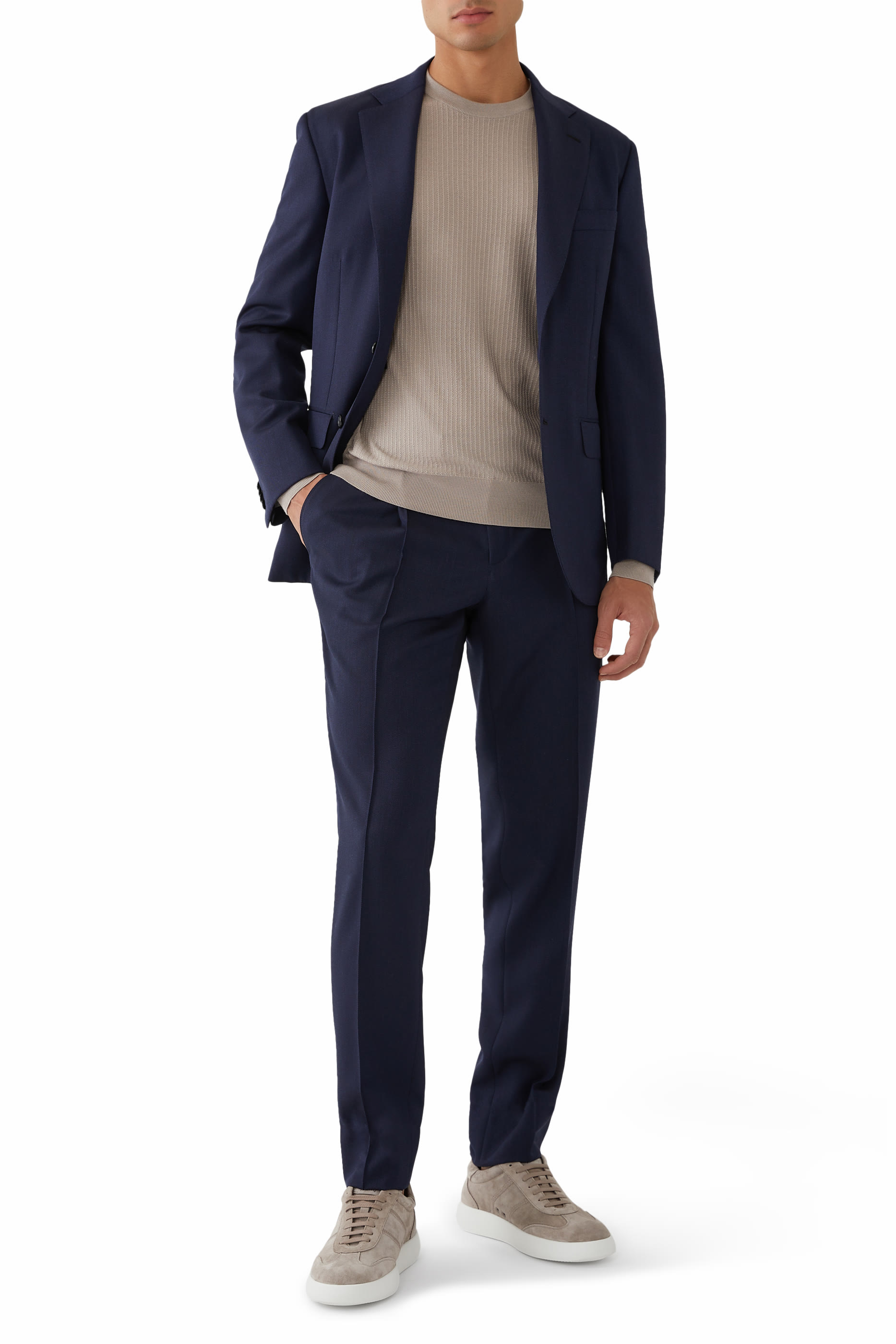 Cashmere, Silk and Linen Double-Splittable Blazer